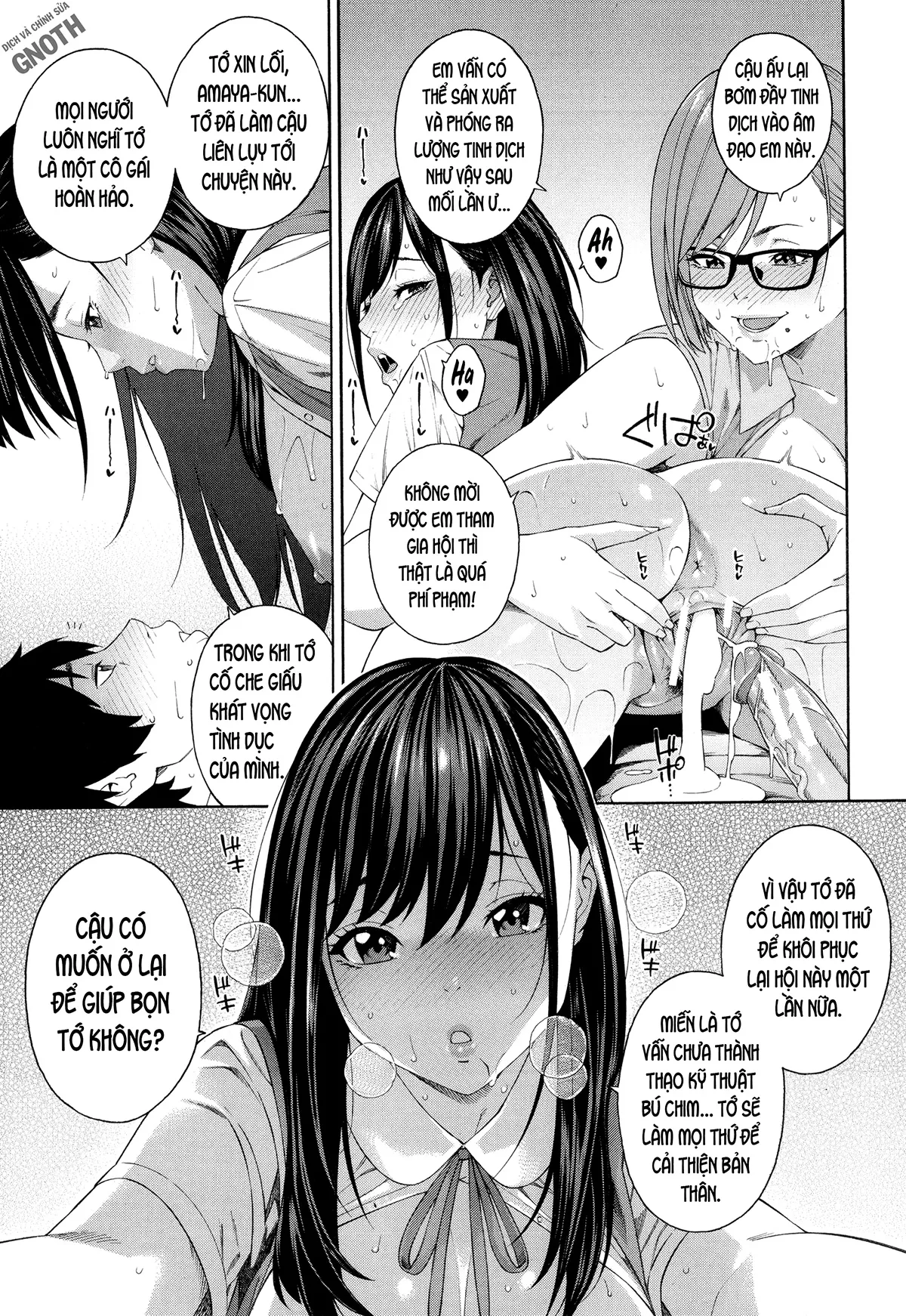 HentaiVN.net - Ảnh 44 - Fallatio Research Department [Fellatio Kenkyuubu] - Chap 1