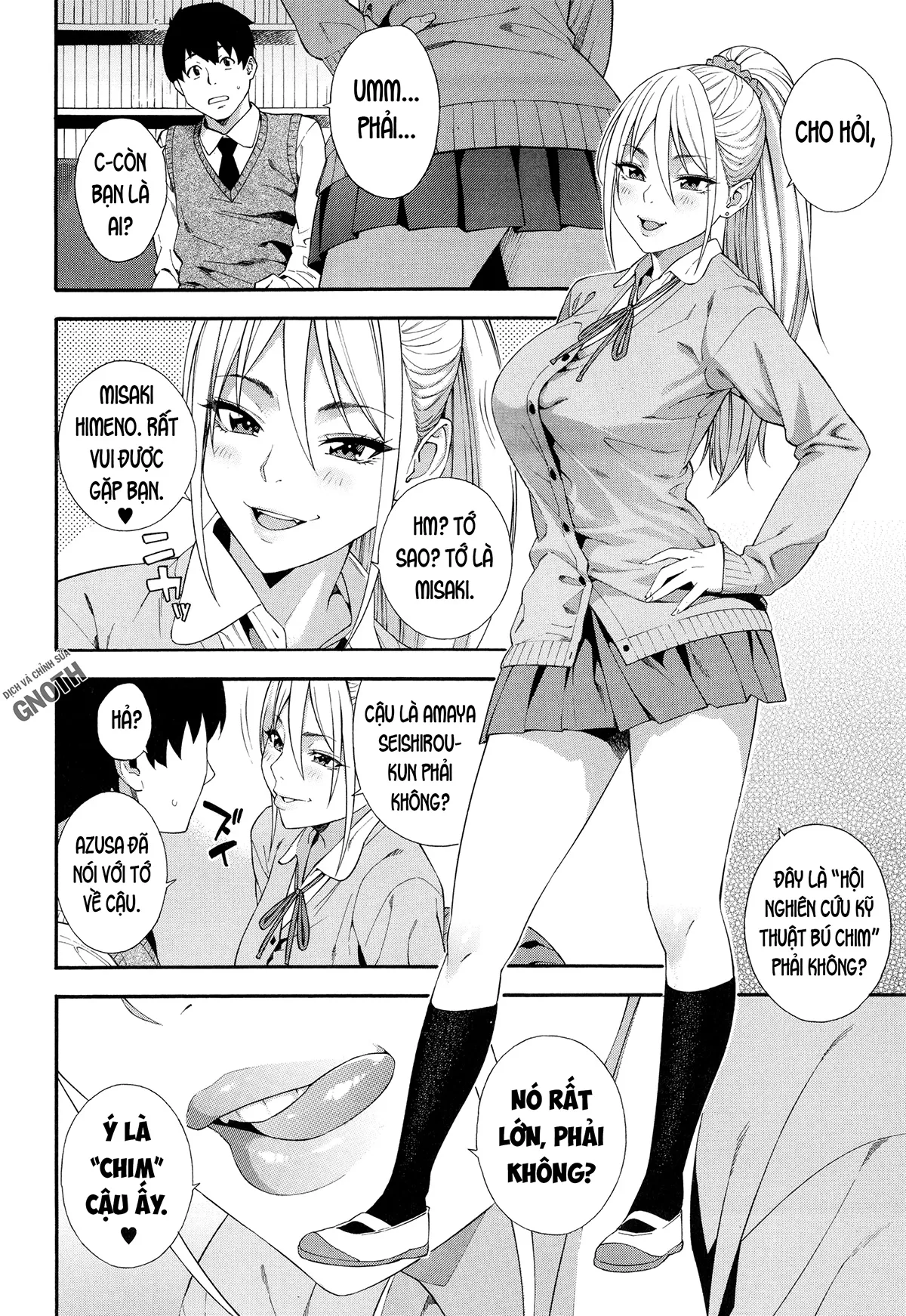 HentaiVN.net - Ảnh 10 - Fallatio Research Department [Fellatio Kenkyuubu] - Chap 2