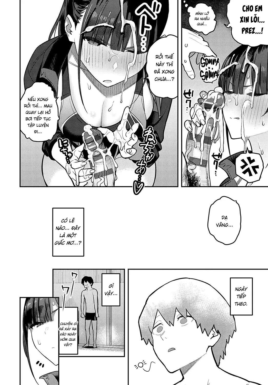 HentaiVN.net - Ảnh 11 - Sóc lọ cùng với senpai trong clb bơi lội! - Oneshot nứng