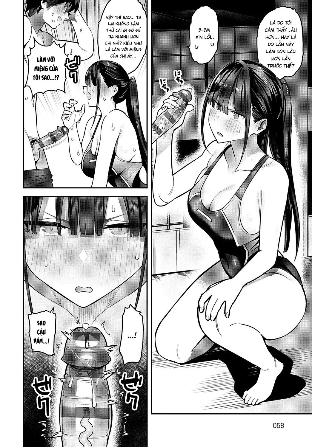 HentaiVN.net - Ảnh 13 - Sóc lọ cùng với senpai trong clb bơi lội! - Oneshot nứng