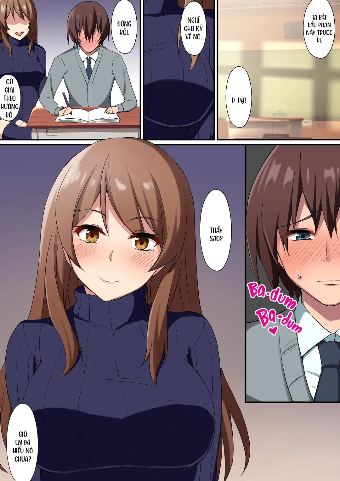 HentaiVN.net - Ảnh 3 - Cô giáo hứng tình và cậu học sinh trai tân - Oneshot