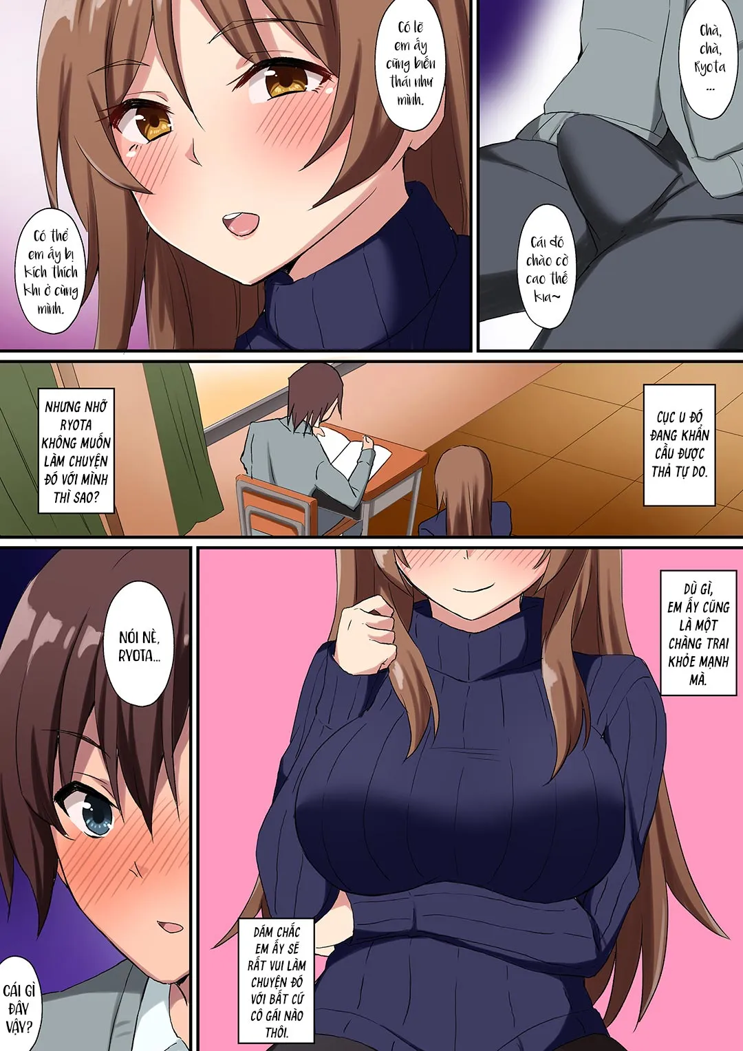 HentaiVN.net - Ảnh 5 - Cô giáo hứng tình và cậu học sinh trai tân - Oneshot