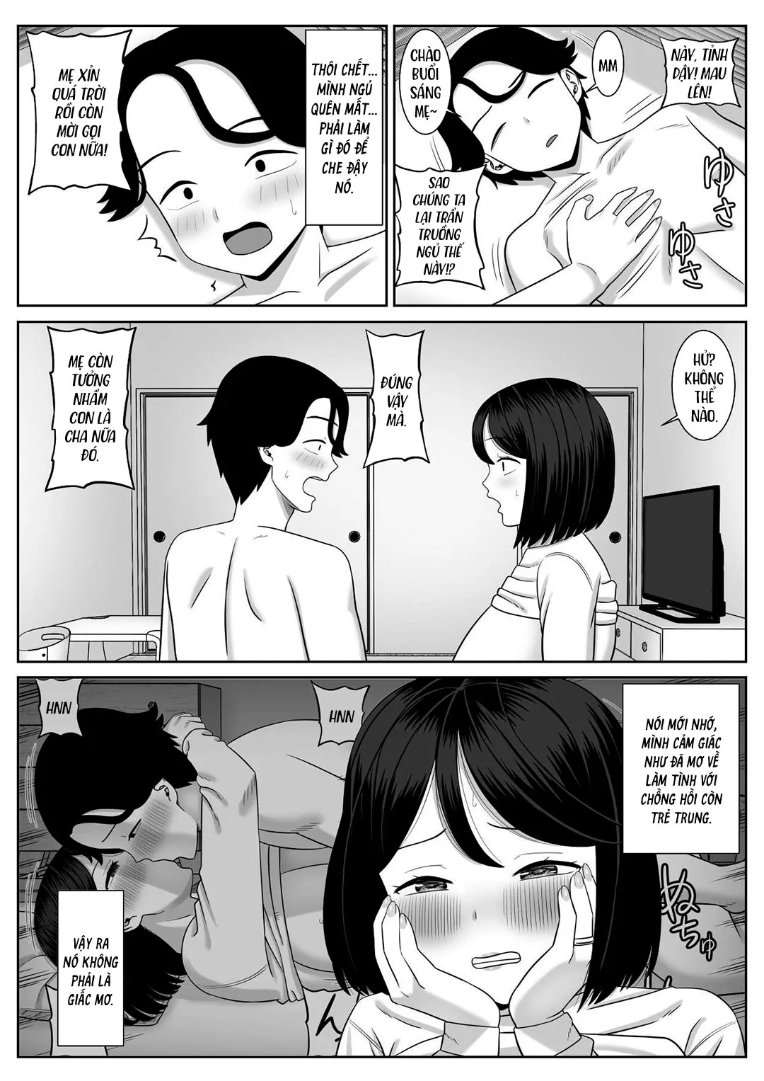 HentaiVN.net - Ảnh 29 - Con trai ham muốn mẹ [Shishunki Musuko wa Okaa-san ni Yokujou suru; Adolescent Son Lusts For Mom] - Oneshot