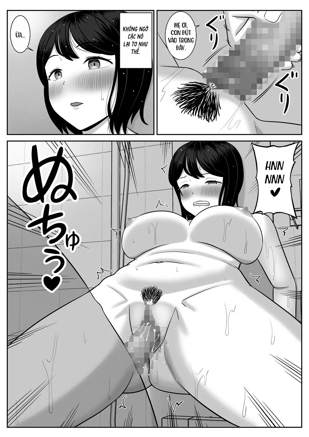 HentaiVN.net - Ảnh 37 - Con trai ham muốn mẹ [Shishunki Musuko wa Okaa-san ni Yokujou suru; Adolescent Son Lusts For Mom] - Oneshot