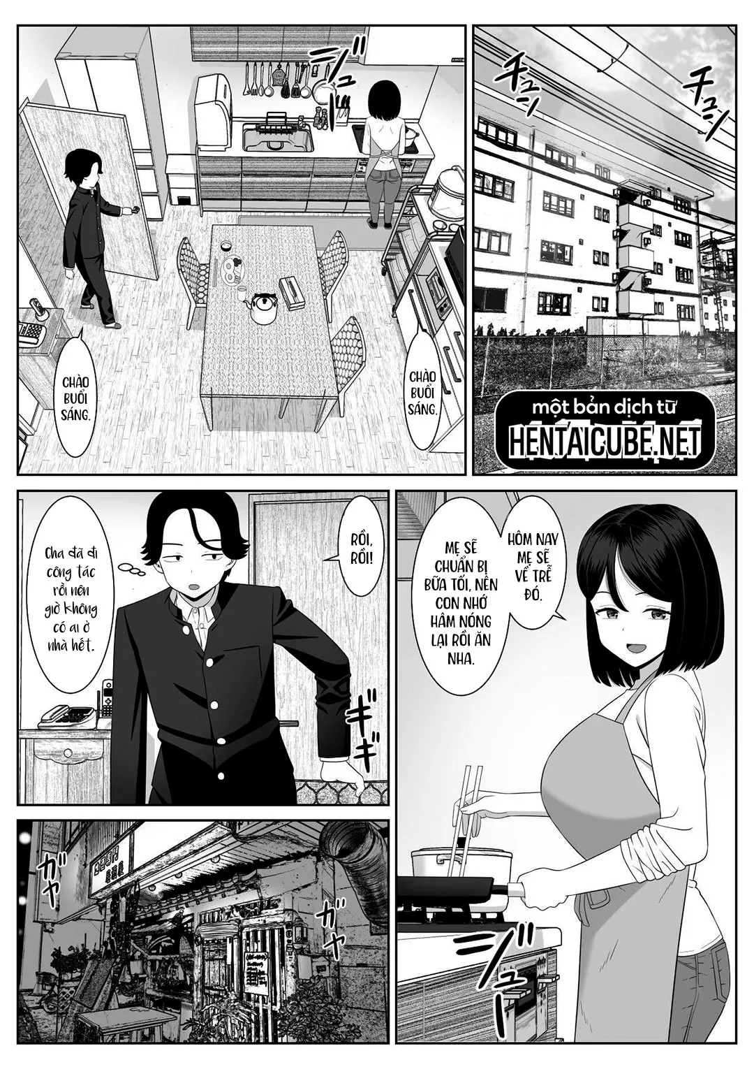 HentaiVN.net - Ảnh 7 - Con trai ham muốn mẹ [Shishunki Musuko wa Okaa-san ni Yokujou suru; Adolescent Son Lusts For Mom] - Oneshot