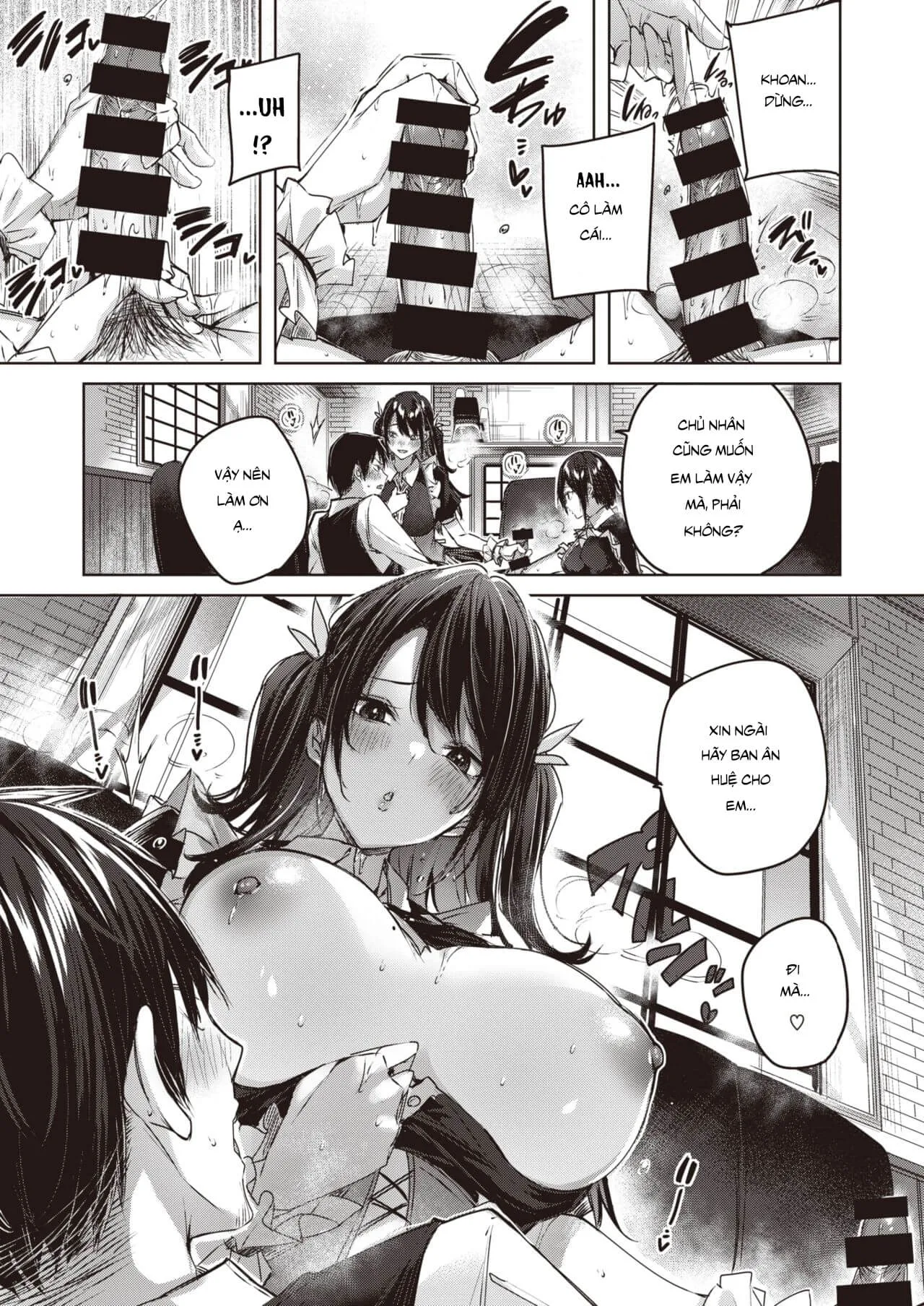 HentaiVN.net - Ảnh 10 - Câu Chuyện Thôi Miên Và 2 Nàng Hầu - Oneshot (có che)