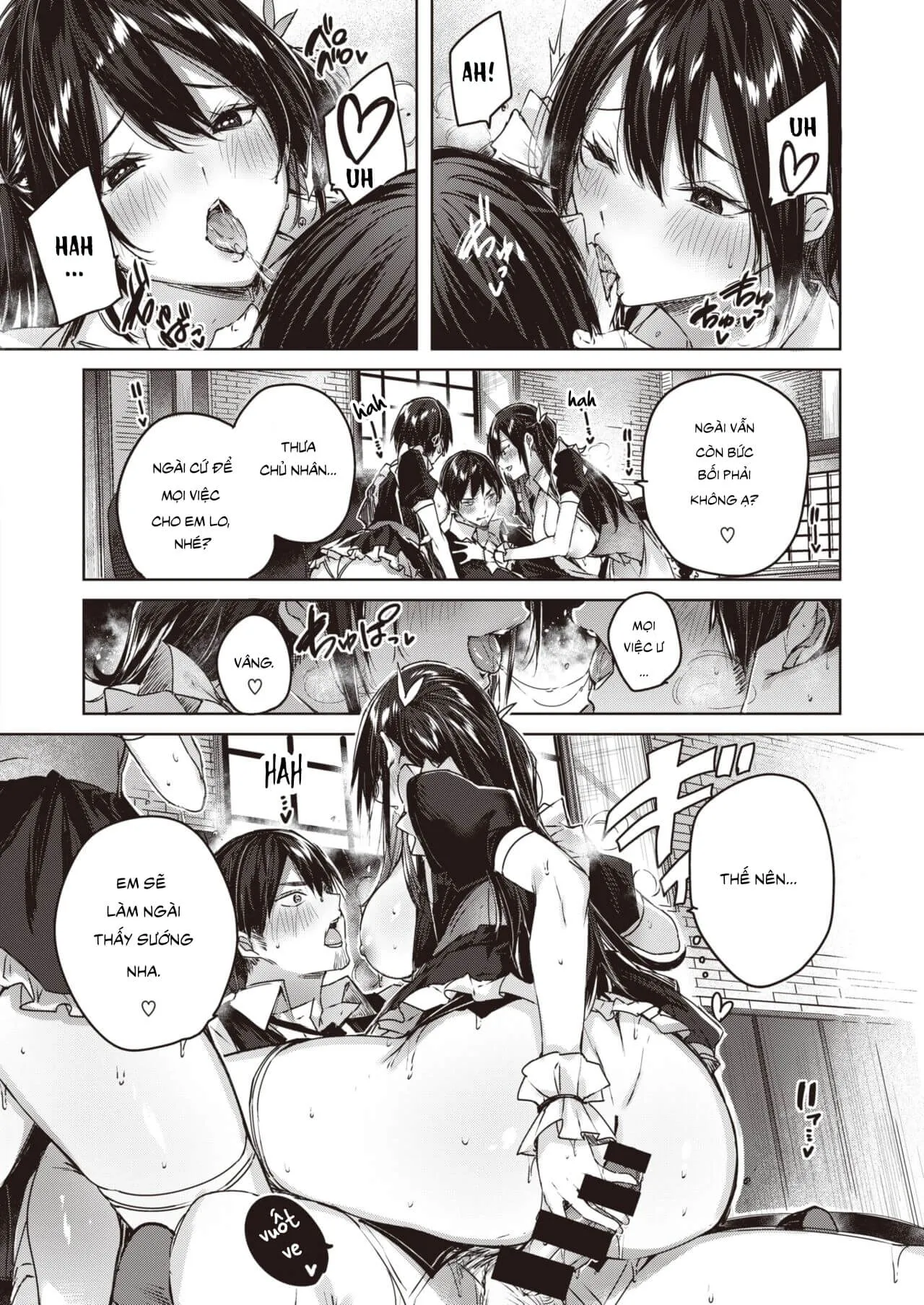 HentaiVN.net - Ảnh 15 - Câu Chuyện Thôi Miên Và 2 Nàng Hầu - Oneshot (có che)