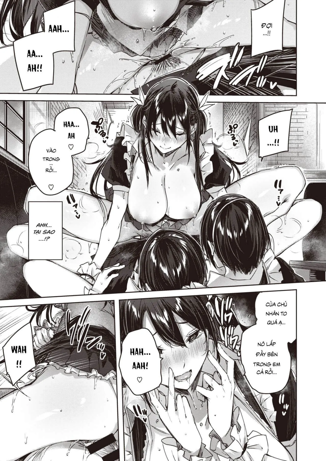 HentaiVN.net - Ảnh 16 - Câu Chuyện Thôi Miên Và 2 Nàng Hầu - Oneshot (có che)