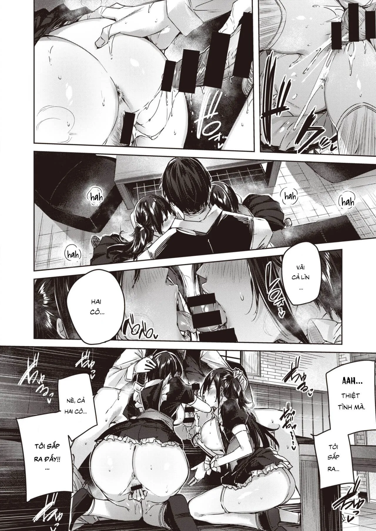 HentaiVN.net - Ảnh 19 - Câu Chuyện Thôi Miên Và 2 Nàng Hầu - Oneshot (có che)