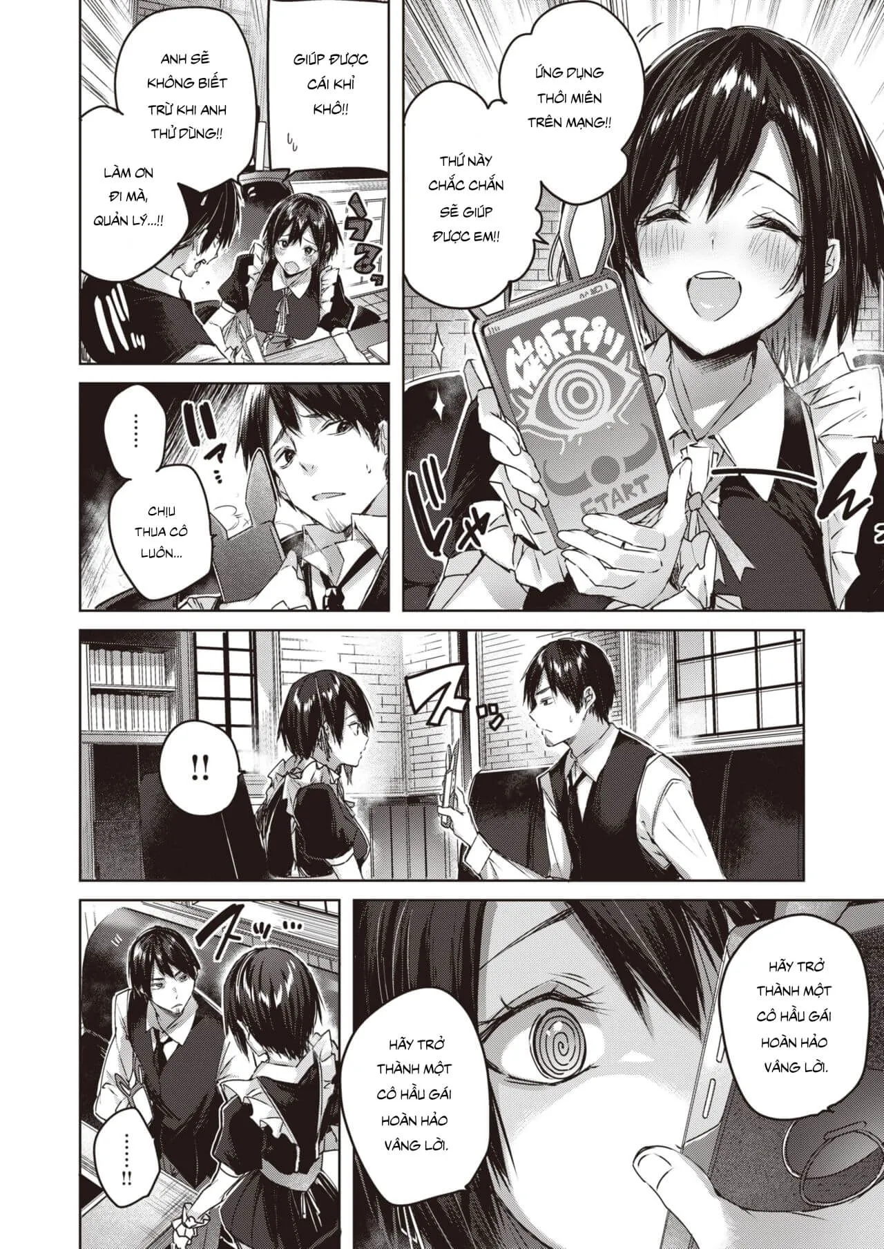 HentaiVN.net - Ảnh 5 - Câu Chuyện Thôi Miên Và 2 Nàng Hầu - Oneshot (có che)