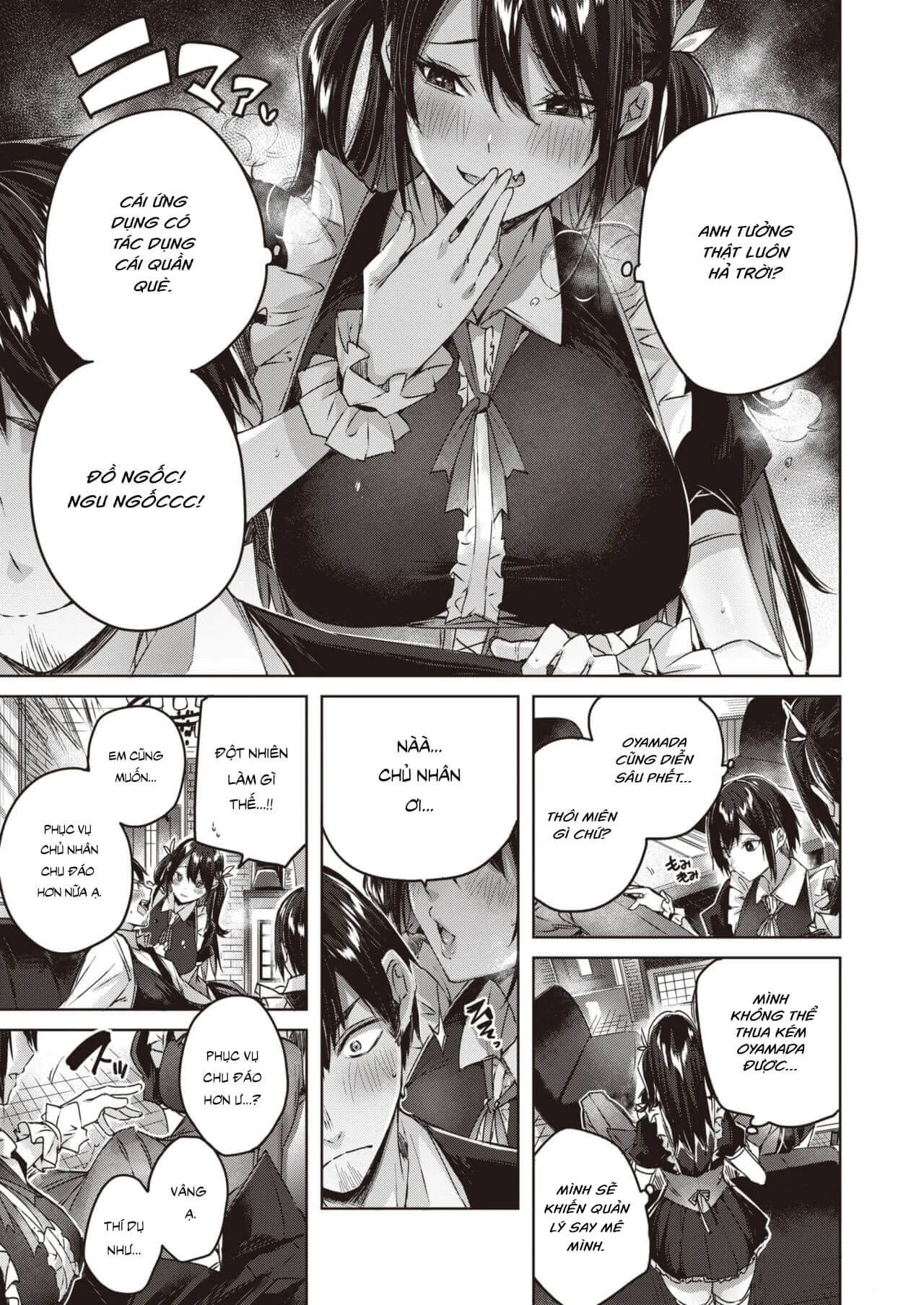 HentaiVN.net - Ảnh 8 - Câu Chuyện Thôi Miên Và 2 Nàng Hầu - Oneshot (có che)