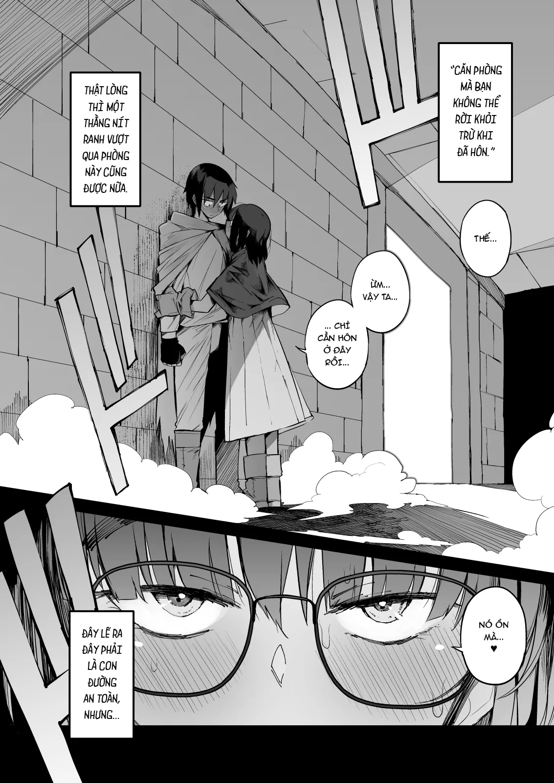 HentaiVN.net - Ảnh 8 - Sakusei Dungeon Kouryaku ni Mukanai Jimiko no S-kyuu Dosukebe [| Escaping a semen squeezing dungeon with a modest girl who I really didn't expect to have S-rank slut stats] - Oneshot