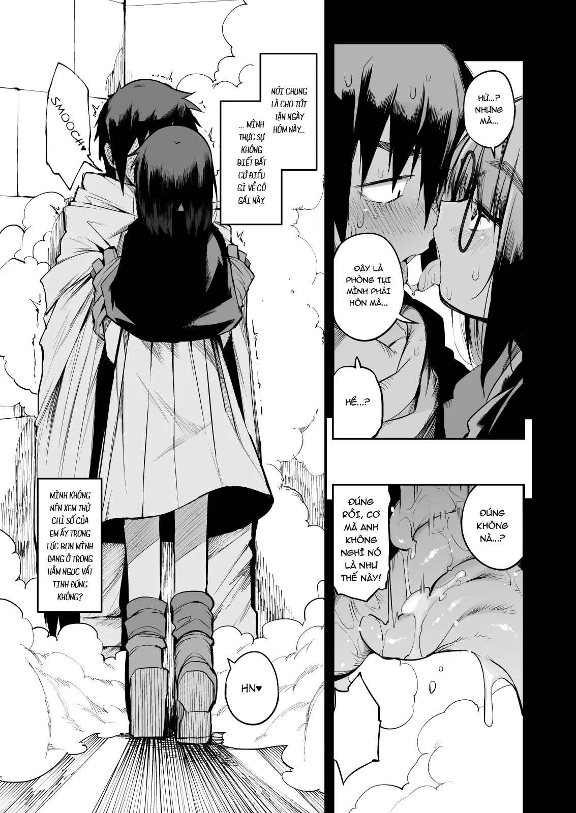 HentaiVN.net - Ảnh 11 - Sakusei Dungeon Kouryaku ni Mukanai Jimiko no S-kyuu Dosukebe [| Escaping a semen squeezing dungeon with a modest girl who I really didn't expect to have S-rank slut stats] - Oneshot