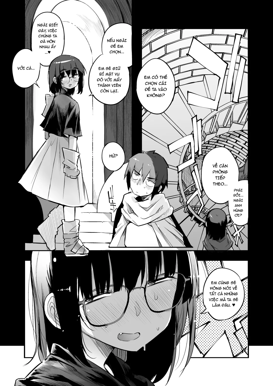 HentaiVN.net - Ảnh 13 - Sakusei Dungeon Kouryaku ni Mukanai Jimiko no S-kyuu Dosukebe [| Escaping a semen squeezing dungeon with a modest girl who I really didn't expect to have S-rank slut stats] - Oneshot