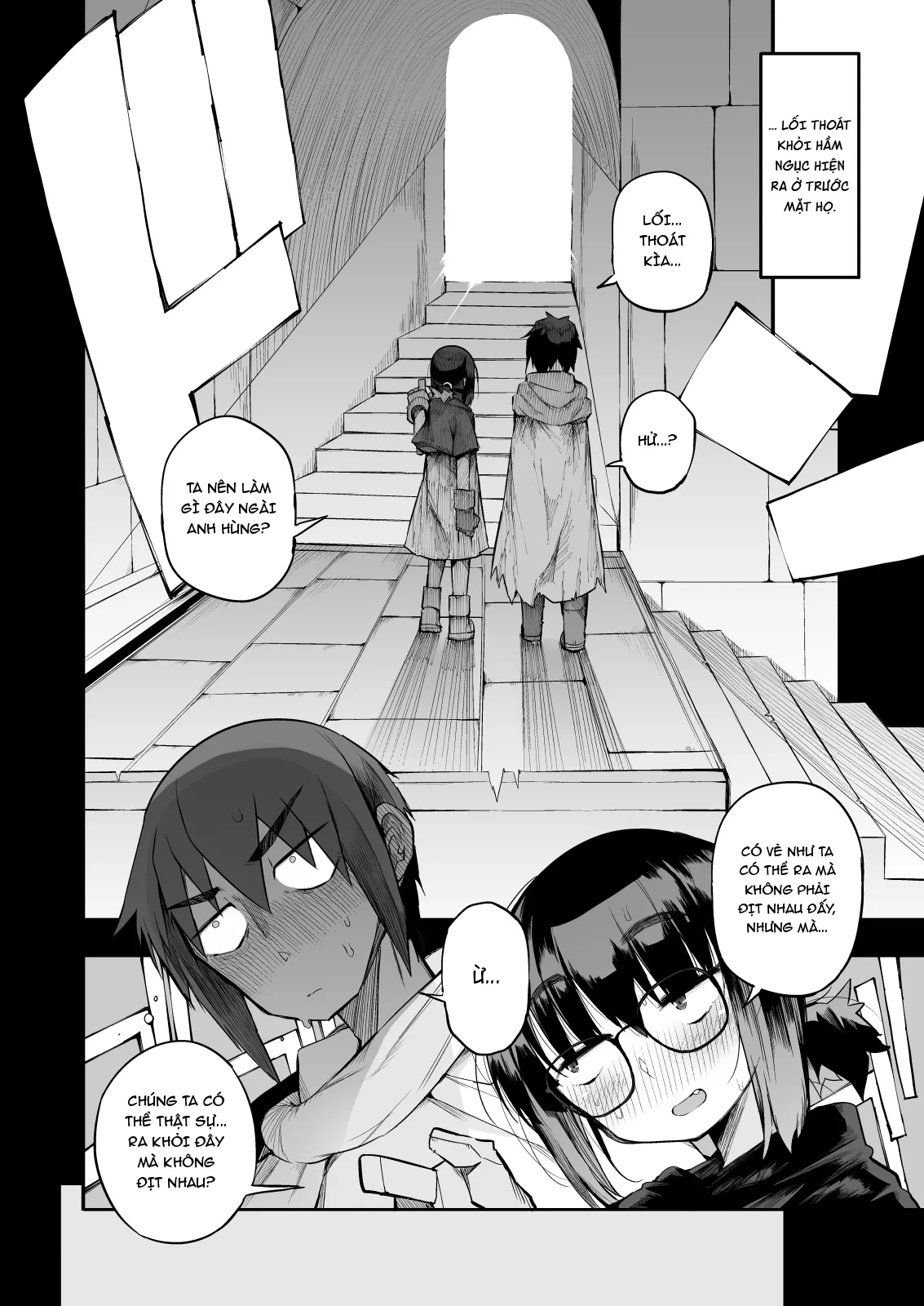 HentaiVN.net - Ảnh 31 - Sakusei Dungeon Kouryaku ni Mukanai Jimiko no S-kyuu Dosukebe [| Escaping a semen squeezing dungeon with a modest girl who I really didn't expect to have S-rank slut stats] - Oneshot