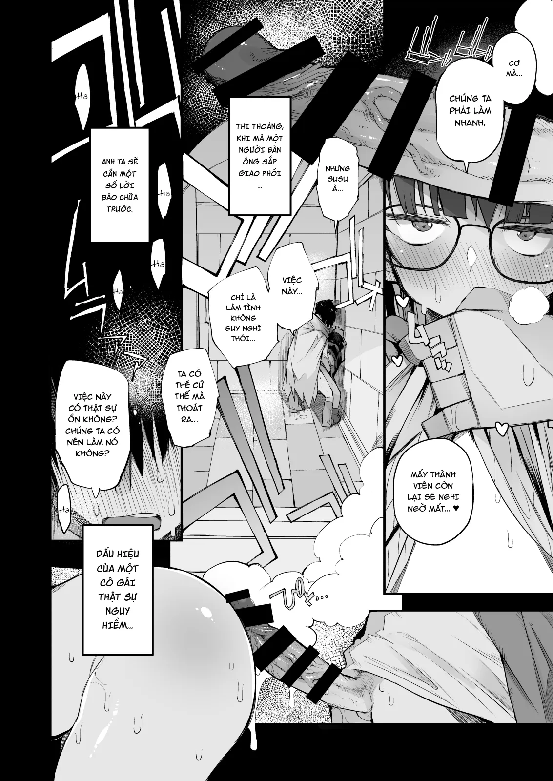 HentaiVN.net - Ảnh 33 - Sakusei Dungeon Kouryaku ni Mukanai Jimiko no S-kyuu Dosukebe [| Escaping a semen squeezing dungeon with a modest girl who I really didn't expect to have S-rank slut stats] - Oneshot