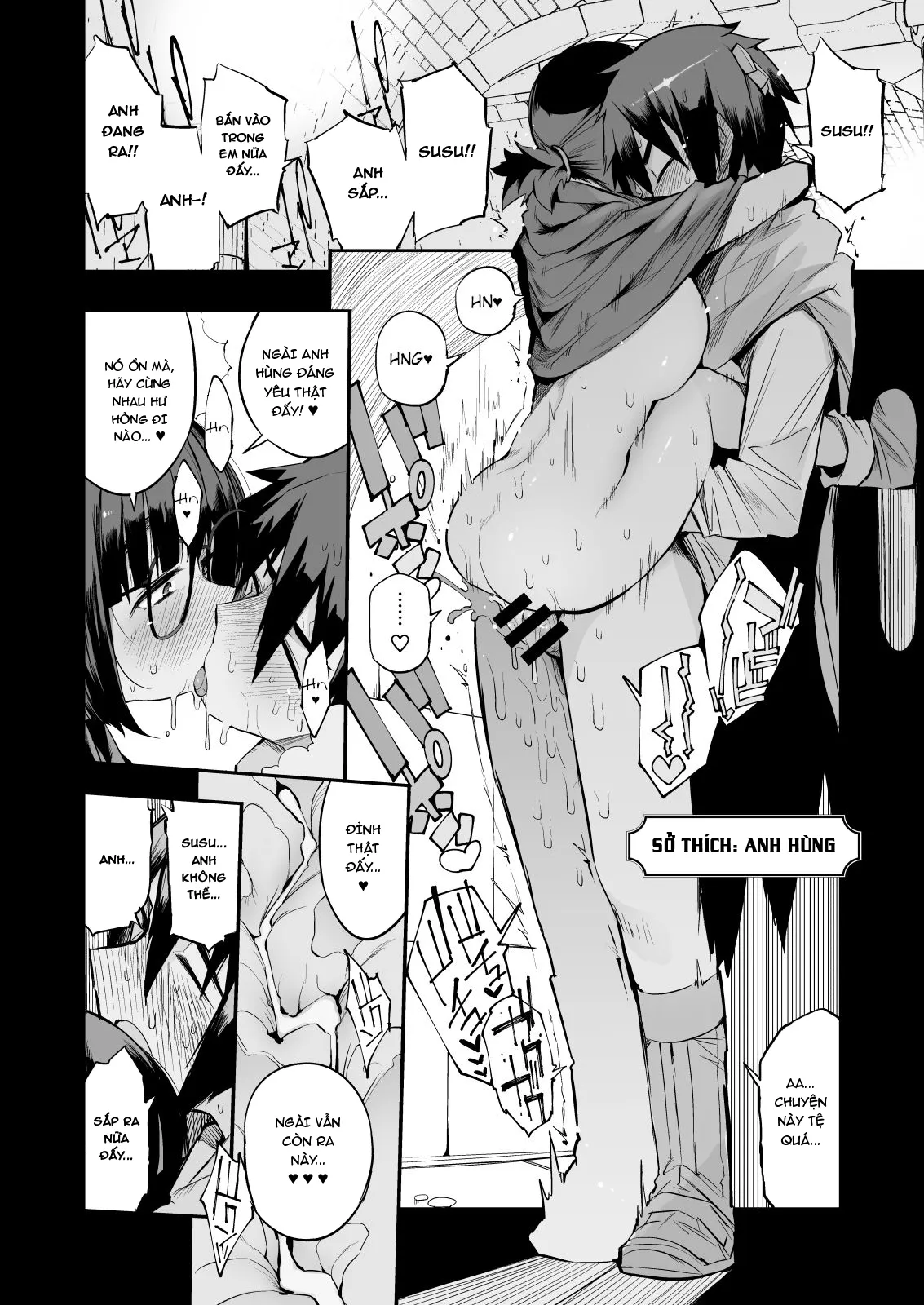 HentaiVN.net - Ảnh 37 - Sakusei Dungeon Kouryaku ni Mukanai Jimiko no S-kyuu Dosukebe [| Escaping a semen squeezing dungeon with a modest girl who I really didn't expect to have S-rank slut stats] - Oneshot