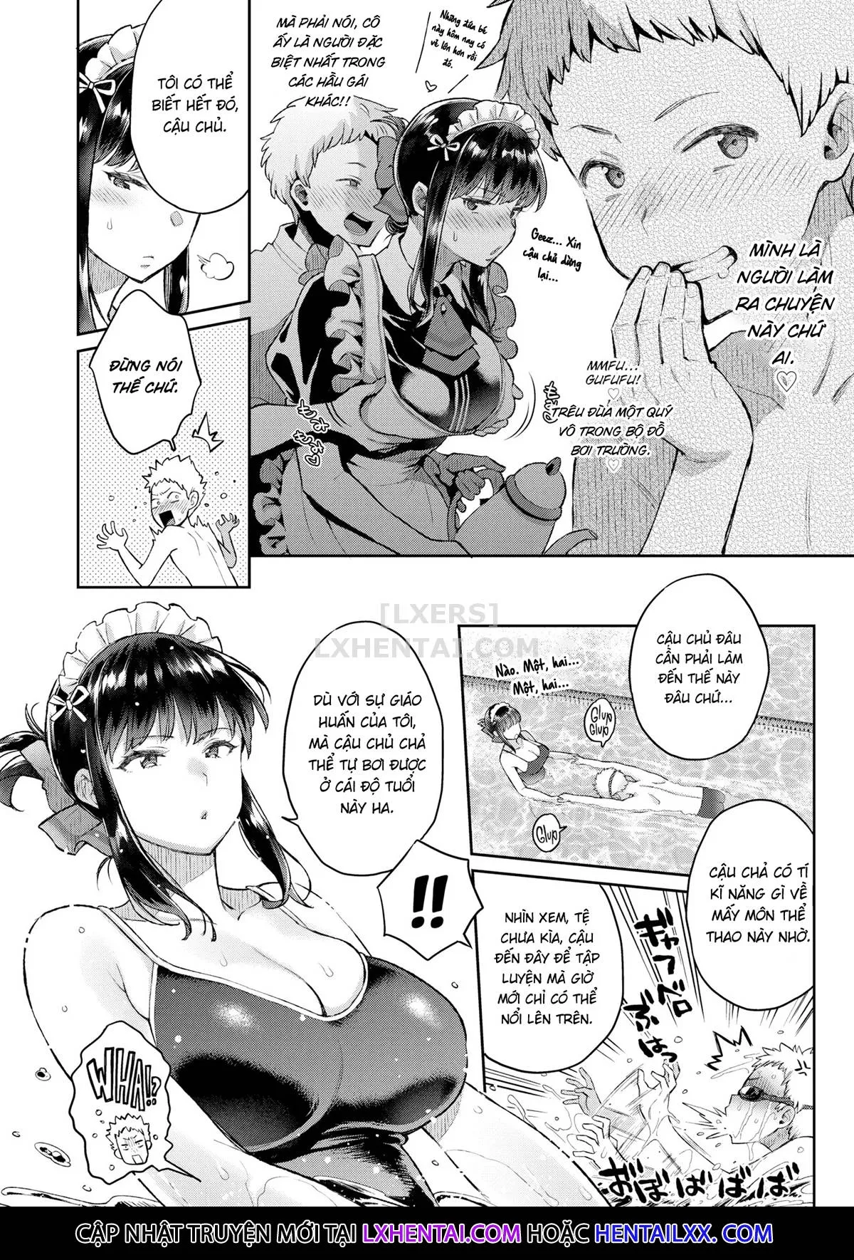 HentaiVN.net - Ảnh 4 - The Personal Feelings of the Saijouin Family's Maid [Comic X-Eros #90] - Oneshot