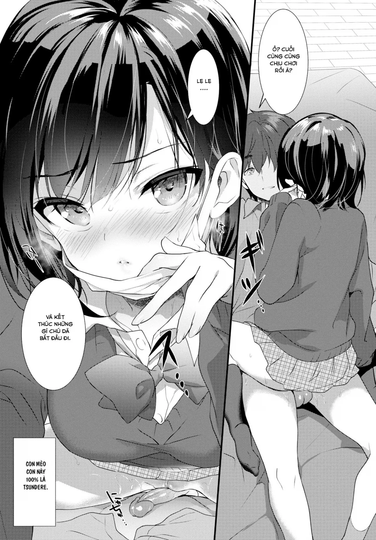 HentaiVN.net - Ảnh 13 - Con mèo con mất nết [Kitten on the Bed] - Oneshot