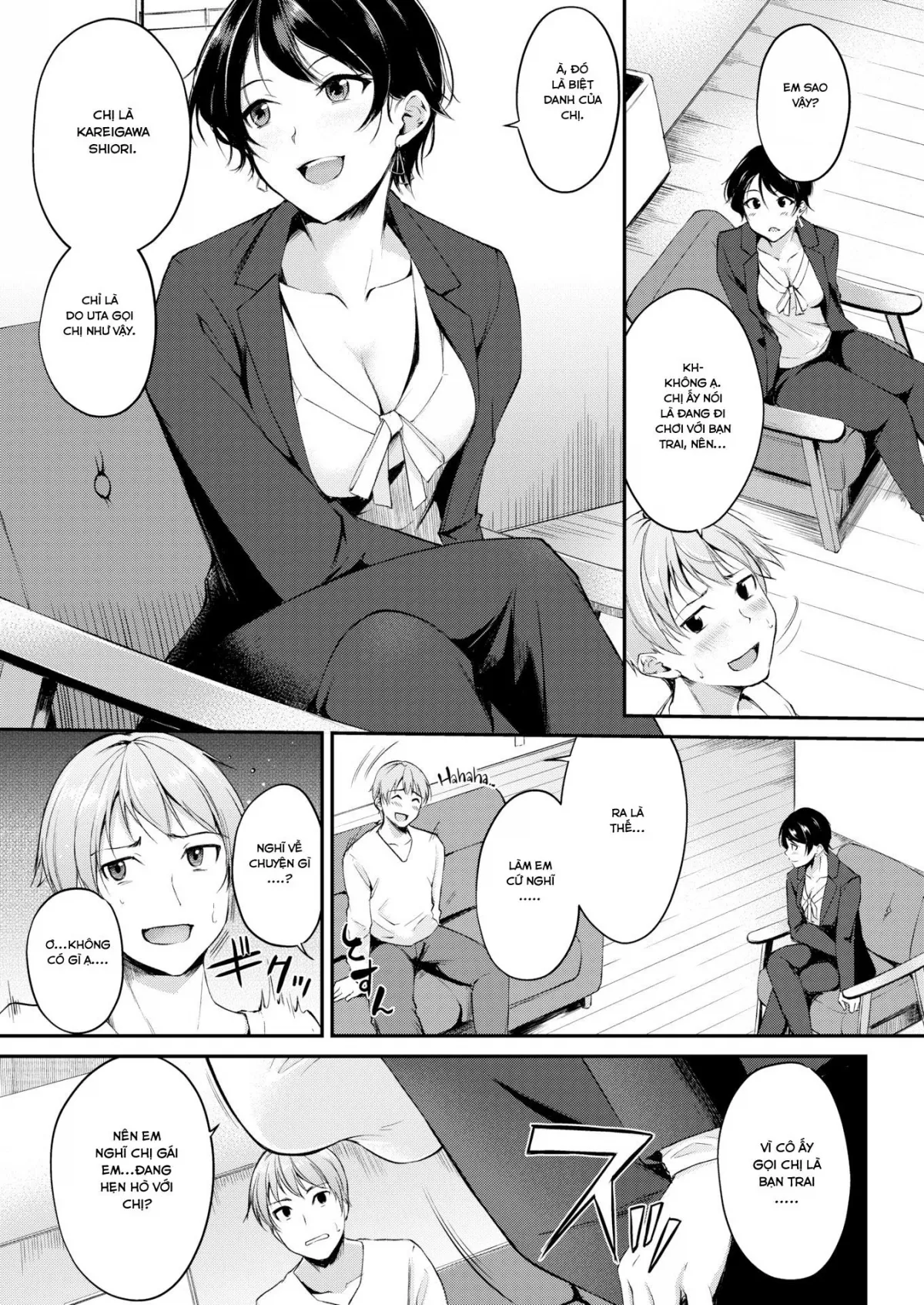 HentaiVN.net - Ảnh 5 - Chị gái tôi có bạn trai [Sis’s Boyfriend] - Oneshot