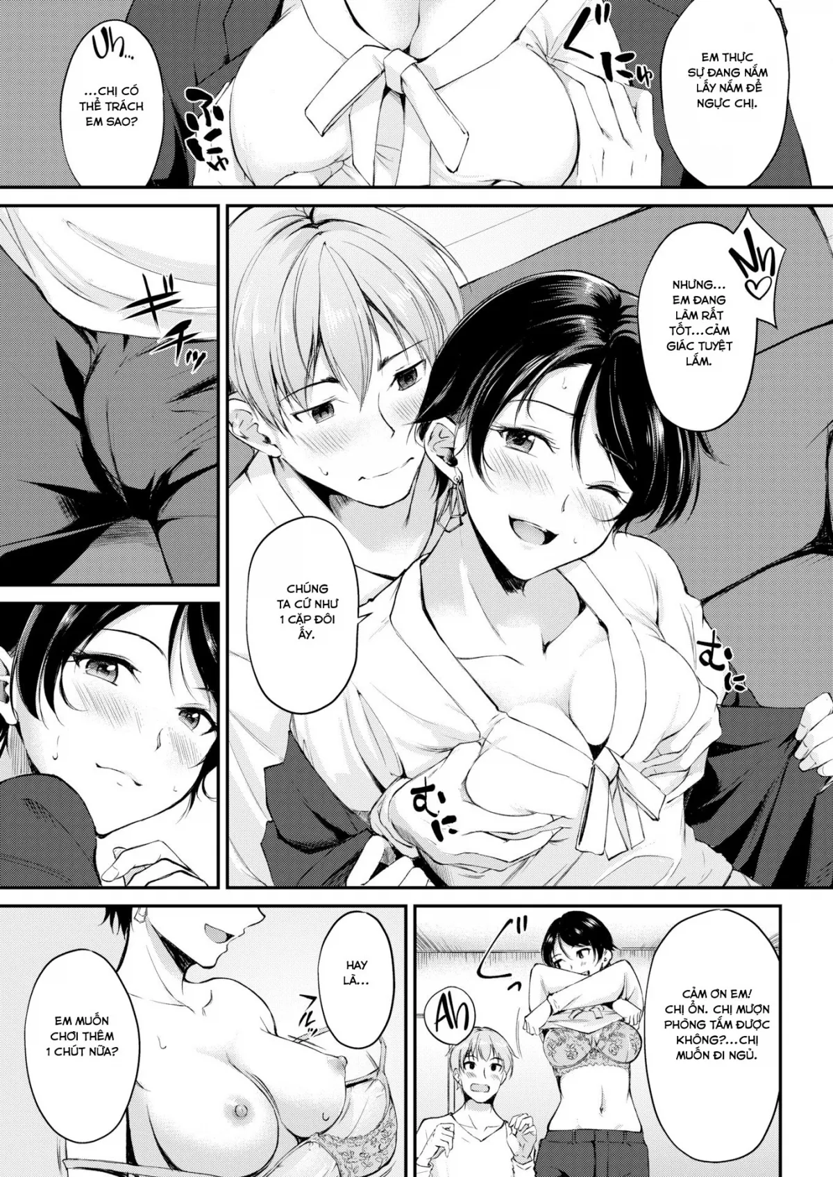 HentaiVN.net - Ảnh 9 - Chị gái tôi có bạn trai [Sis’s Boyfriend] - Oneshot