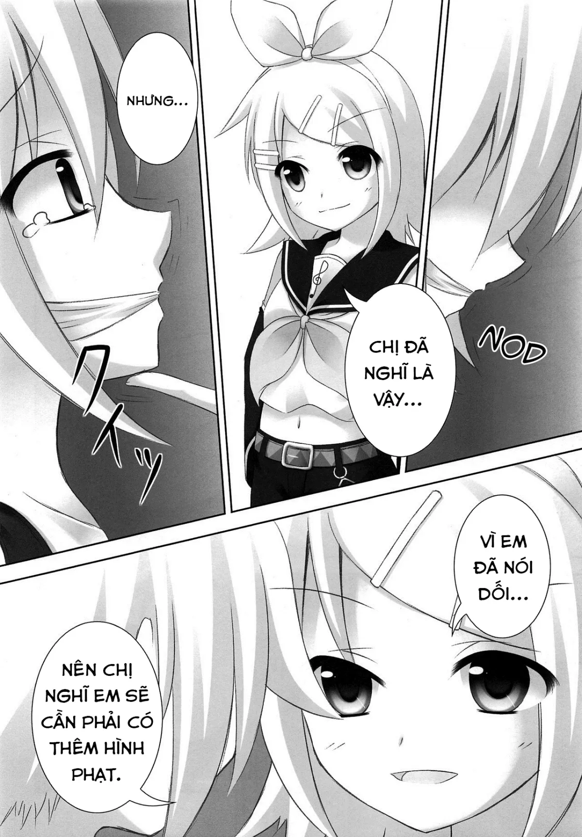 HentaiVN.net - Ảnh 16 - Oshioki Len kyun (VOCALOID) [Len-kyun's Punishment (VOCALOID), お仕置きレンきゅん (VOCALOID)] - Oneshot