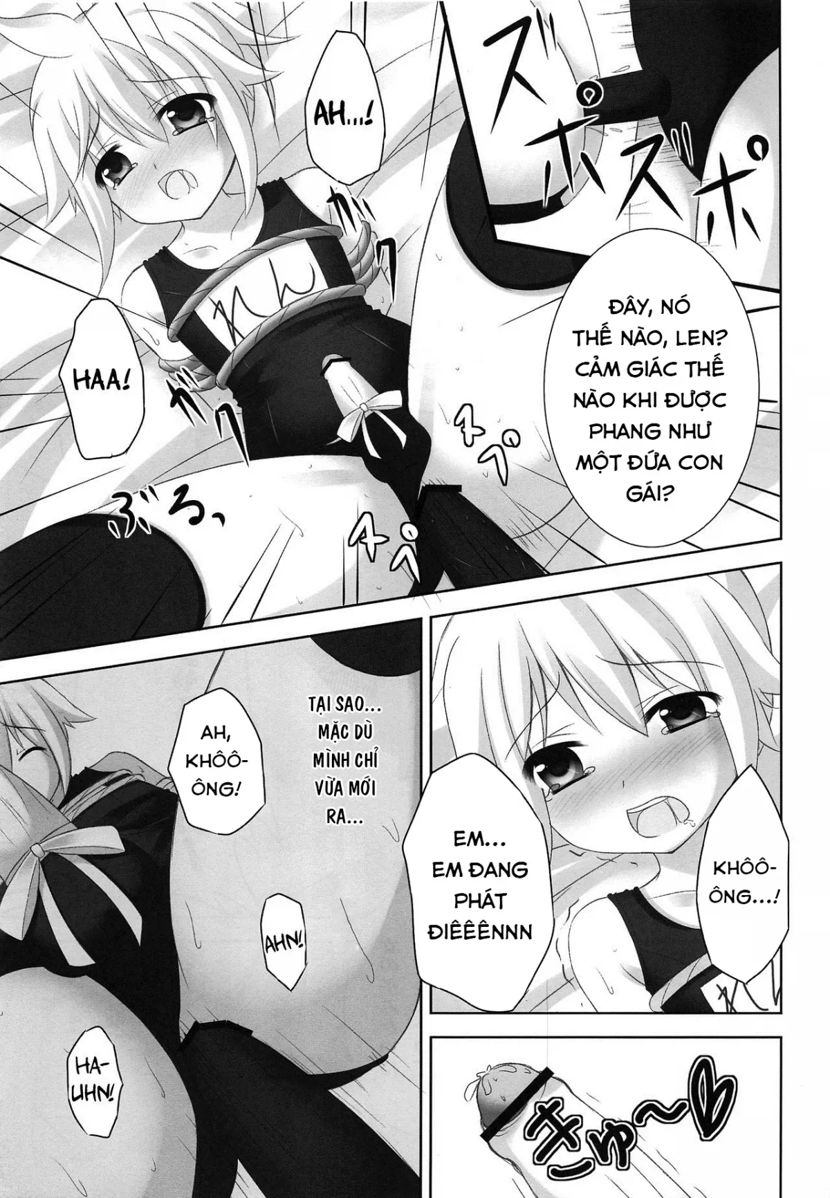 HentaiVN.net - Ảnh 21 - Oshioki Len kyun (VOCALOID) [Len-kyun's Punishment (VOCALOID), お仕置きレンきゅん (VOCALOID)] - Oneshot