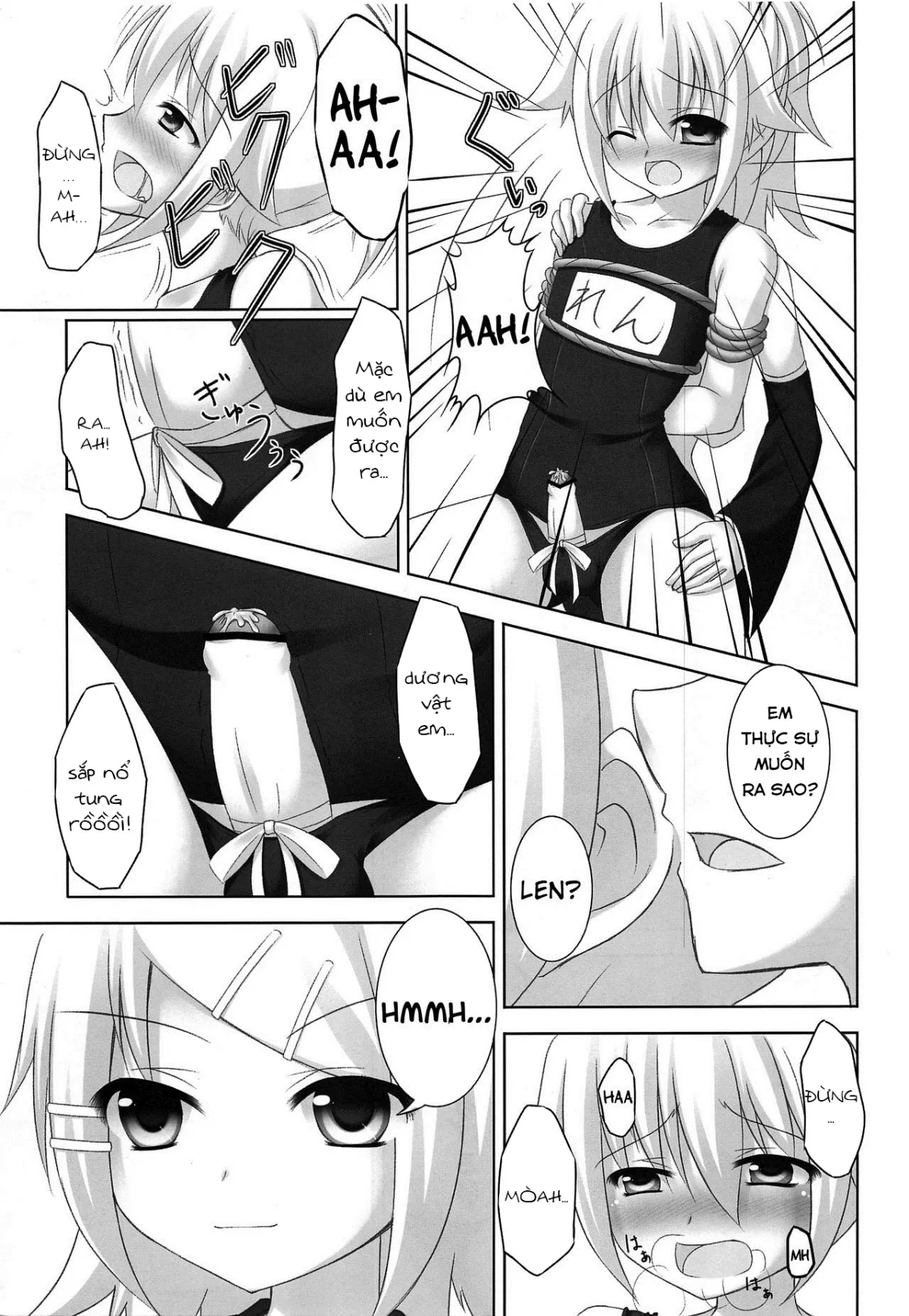 HentaiVN.net - Ảnh 23 - Oshioki Len kyun (VOCALOID) [Len-kyun's Punishment (VOCALOID), お仕置きレンきゅん (VOCALOID)] - Oneshot