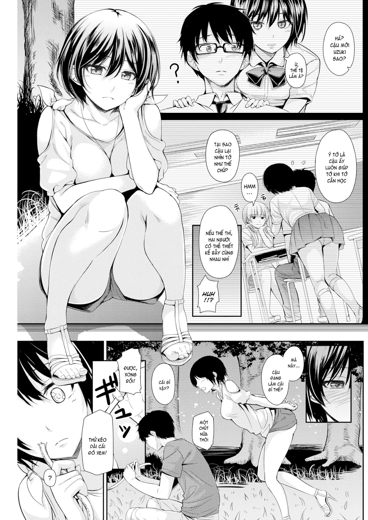 HentaiVN.net - Ảnh 6 - Under the Moonlit Night [Comic Kairakuten 2016-09] - Oneshot