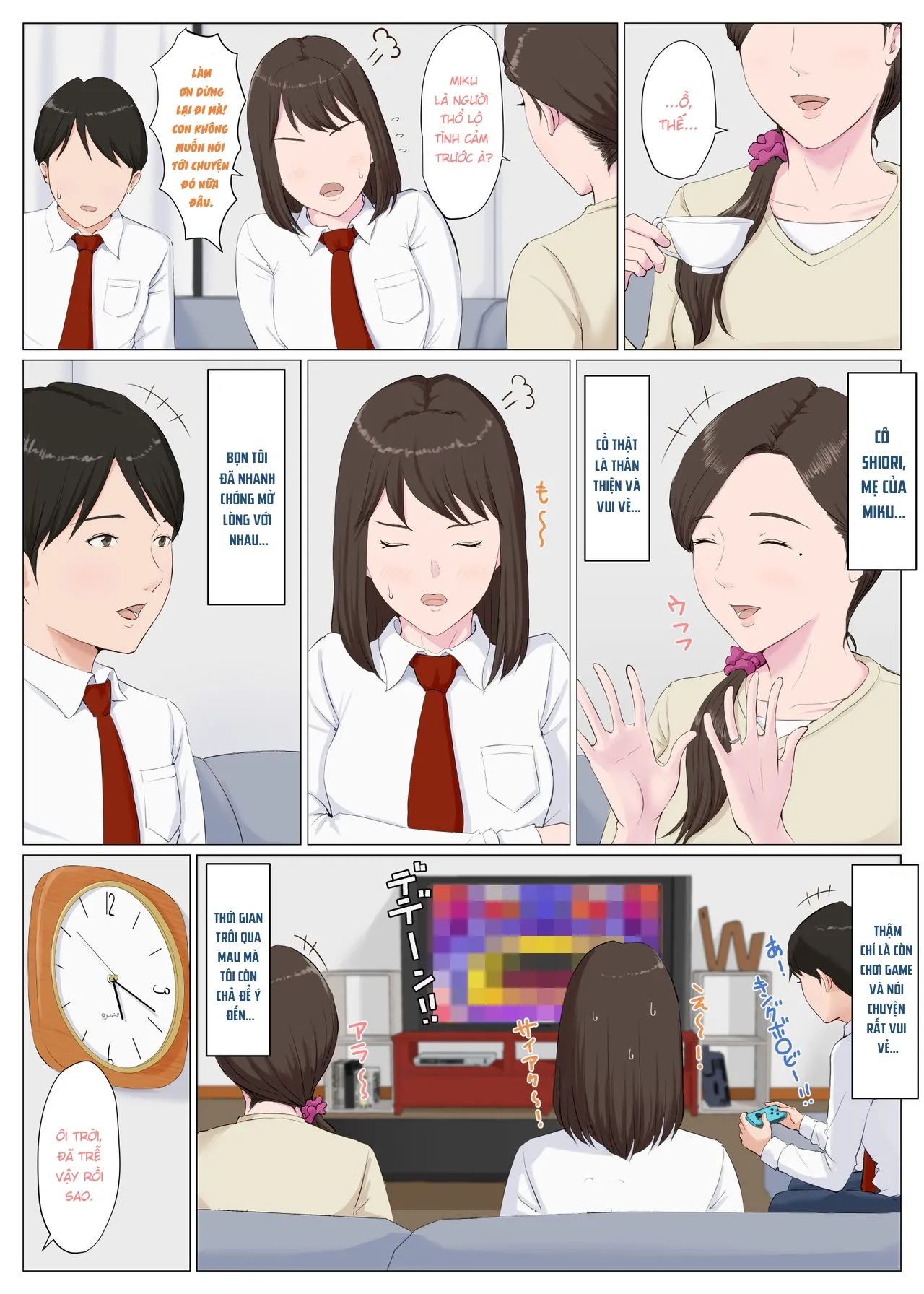 HentaiVN.net - Ảnh 5 - Người phụ nữ giống mẹ tôi [Haha ni nita Hito ~Zenpen~ A Motherly Woman] - Chap 1.1
