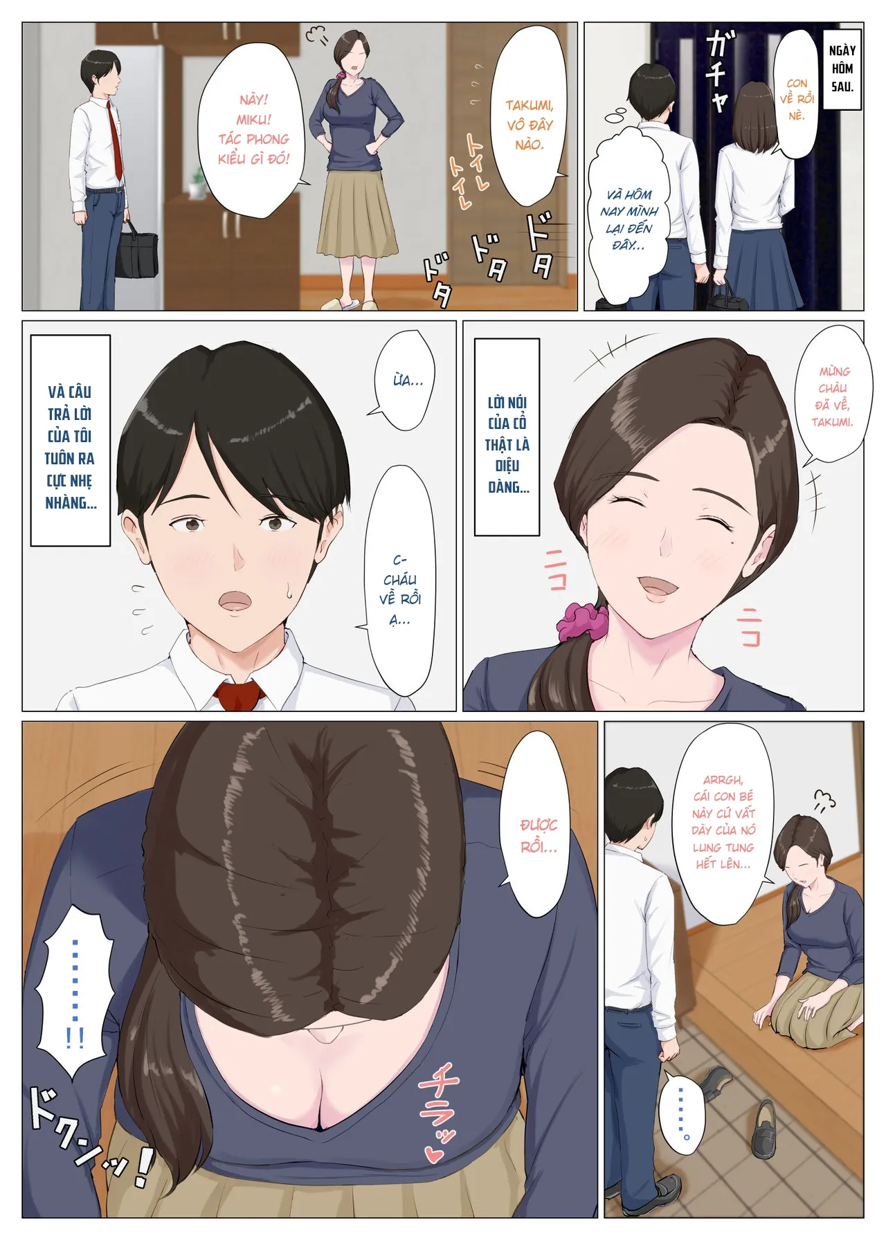 HentaiVN.net - Ảnh 9 - Người phụ nữ giống mẹ tôi [Haha ni nita Hito ~Zenpen~ A Motherly Woman] - Chap 1.1