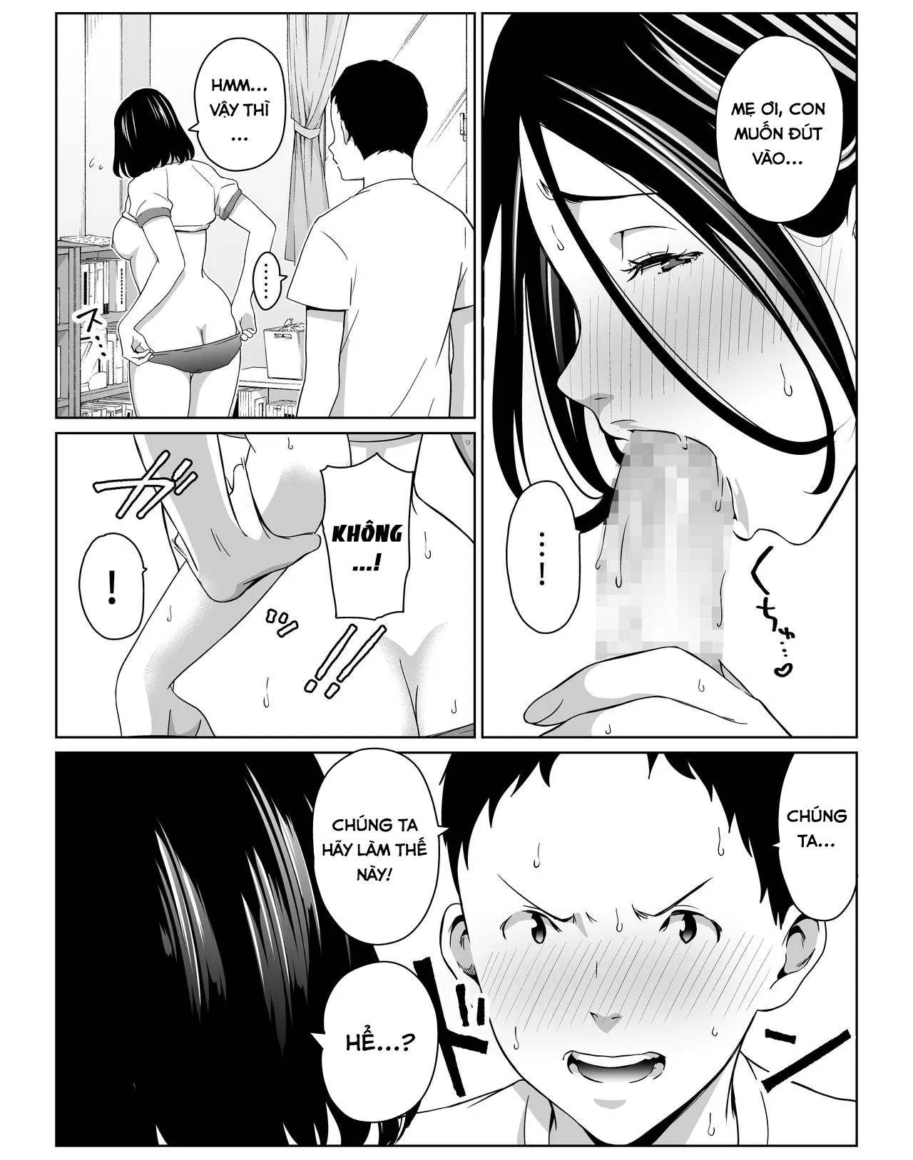 HentaiVN.net - Ảnh 16 - Boku no Daisuki na Kaa-san to Omou Zonbun Sex Dekiru Hi - Oneshot - Có che