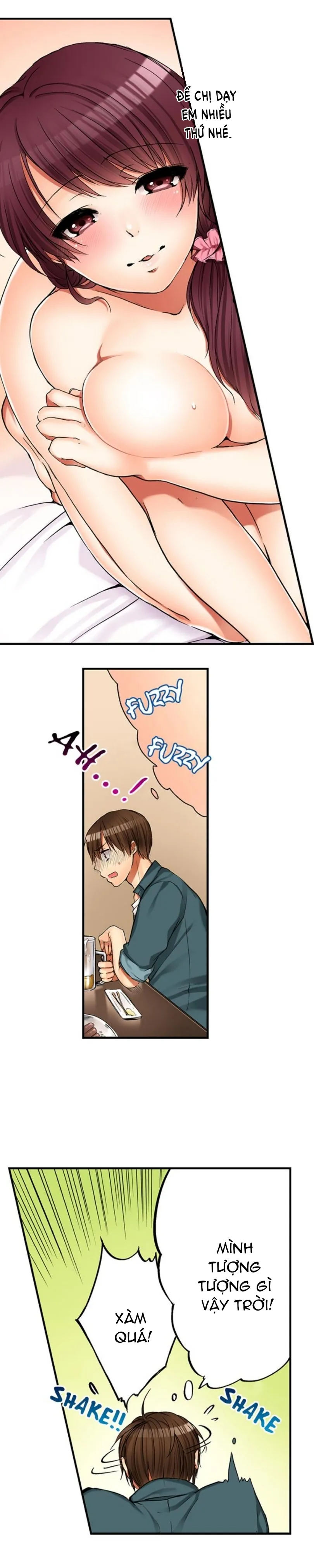 HentaiVN.net - Ảnh 10 - Tôi làm tình với chị gái mình [I did naught things with my (drunk ) sister] - Chap 1: Chị kế...