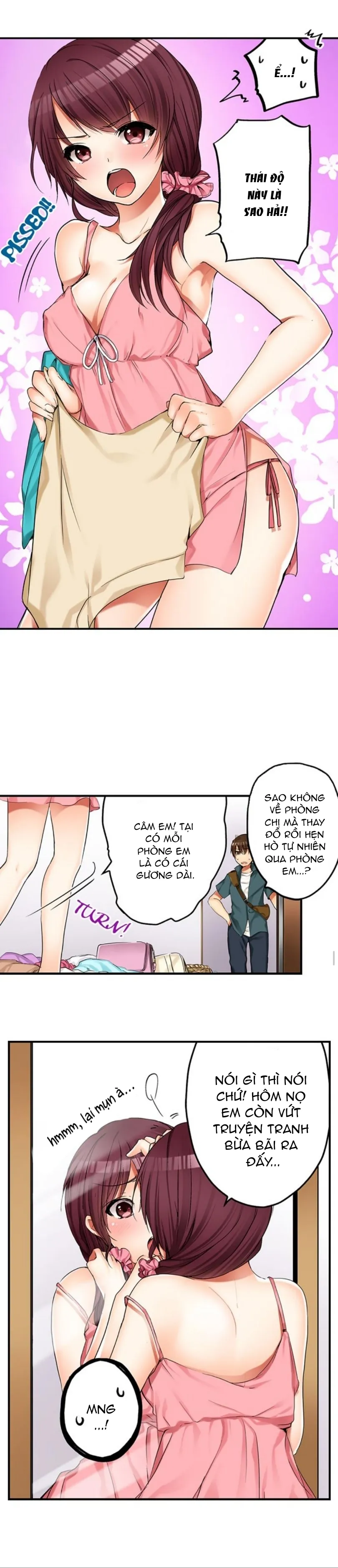HentaiVN.net - Ảnh 3 - Tôi làm tình với chị gái mình [I did naught things with my (drunk ) sister] - Chap 1: Chị kế...