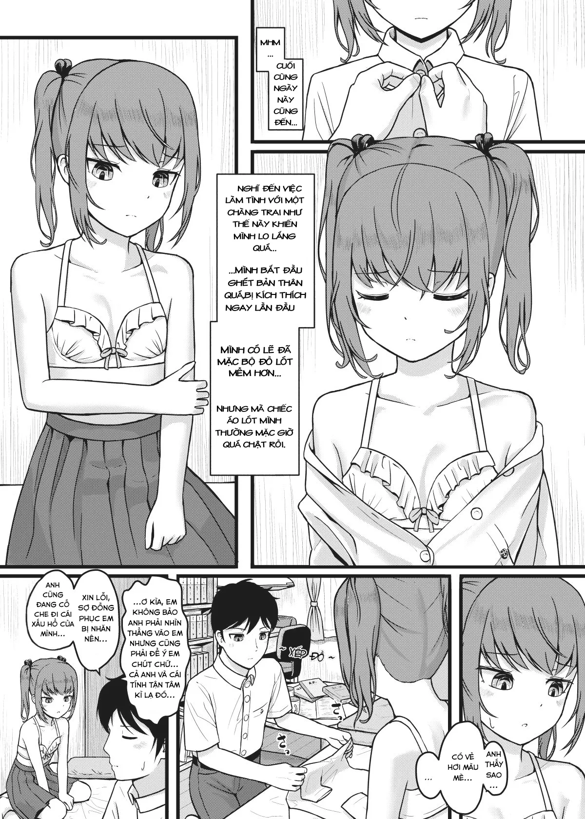 HentaiVN.net - Ảnh 8 - Trái tim mùa hè ( Reup ) [SUMMER HEART'S CONTENT] - Chap 1: Lần đầu be like