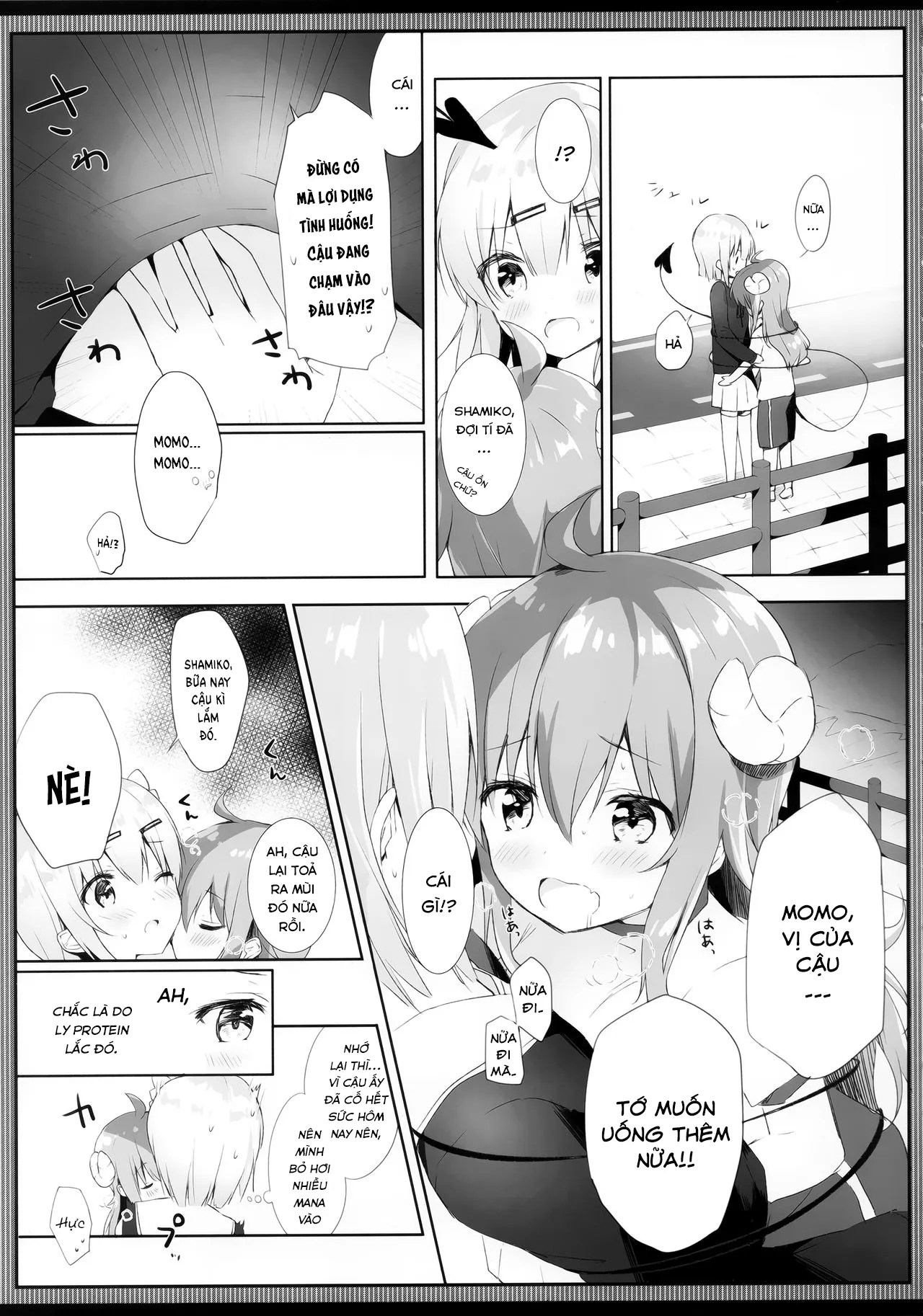 HentaiVN.net - Ảnh 6 - Shamiko wa Yokoshima Mazoku dattan da ne - Oneshot Ngọt