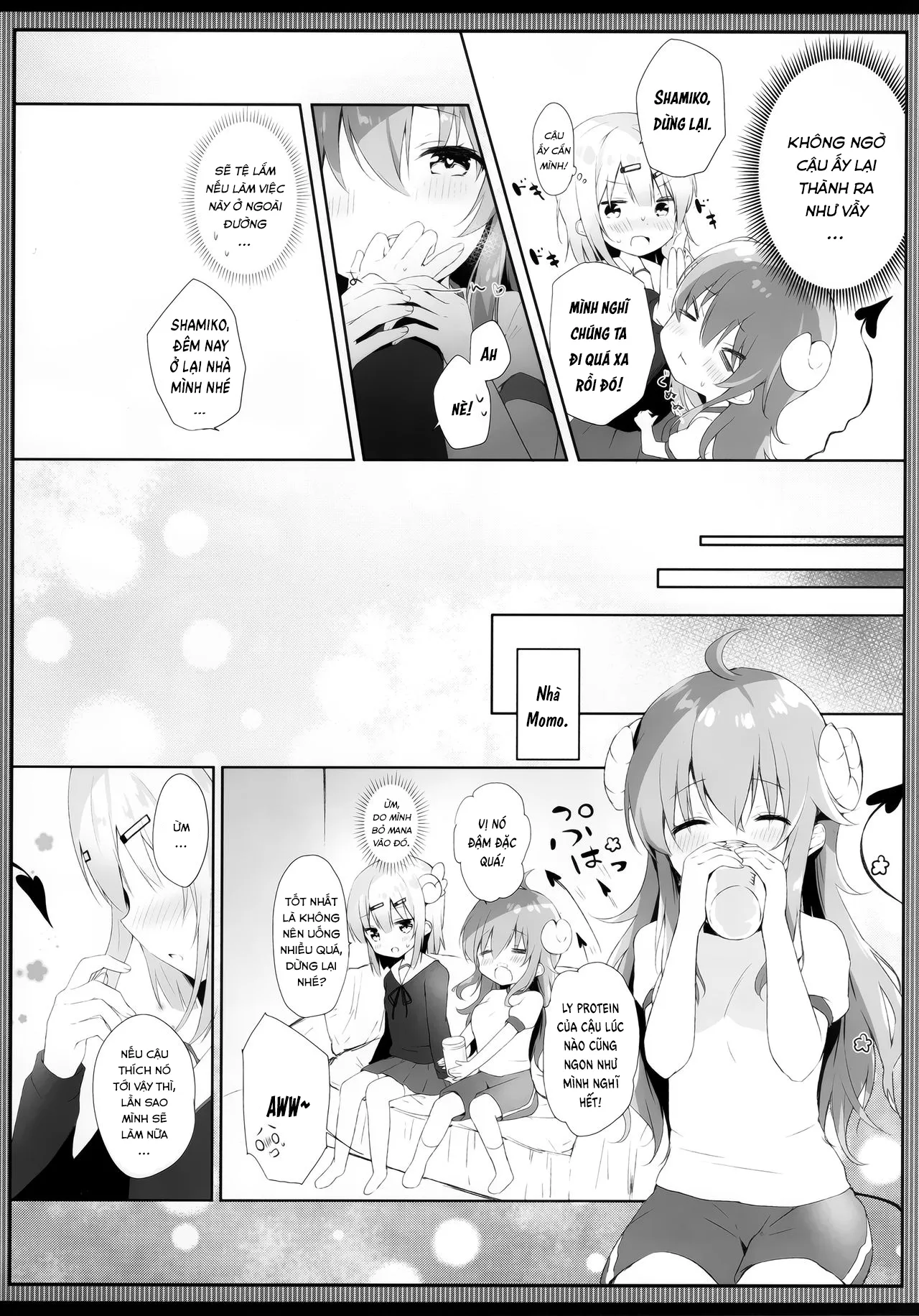 HentaiVN.net - Ảnh 7 - Shamiko wa Yokoshima Mazoku dattan da ne - Oneshot Ngọt