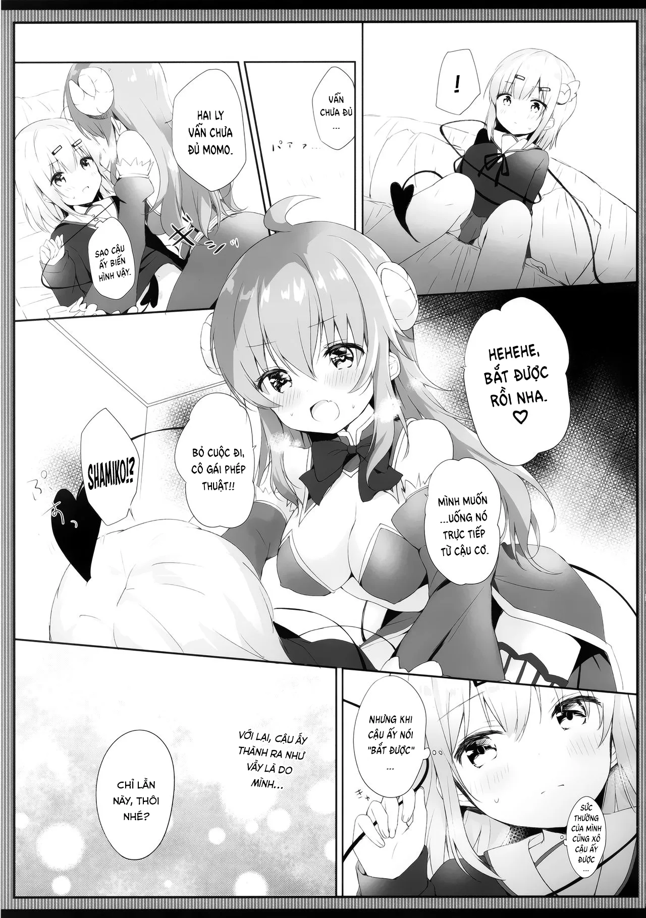HentaiVN.net - Ảnh 8 - Shamiko wa Yokoshima Mazoku dattan da ne - Oneshot Ngọt