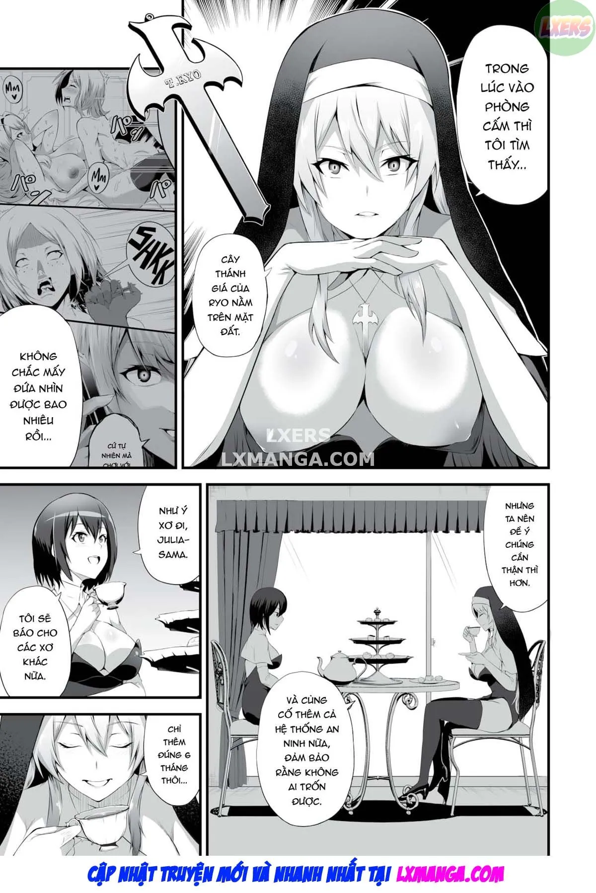 HentaiVN.net - Ảnh 9 - Nhà tù vắt sữa - Chap 4