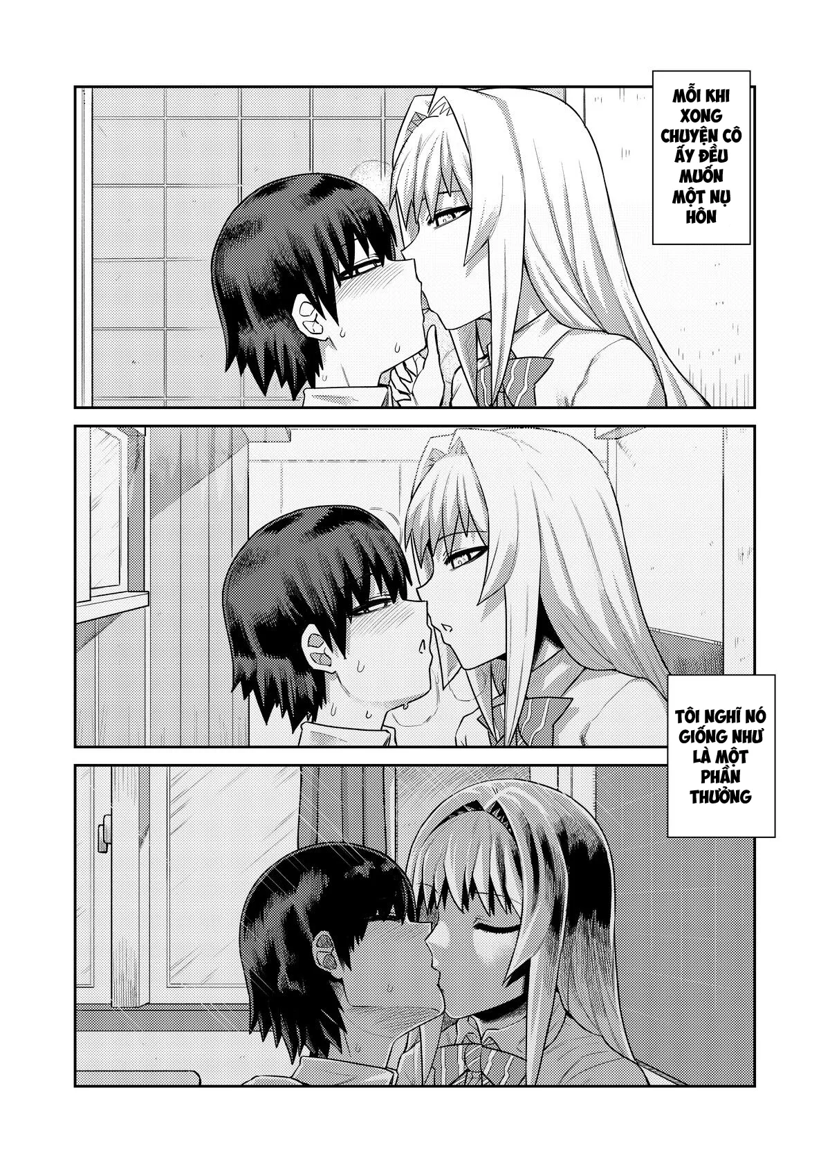 HentaiVN.net - Ảnh 9 - Riyuu wa Fumei daga Ecchi Shite Kureru Kouhai - Chap 1: Sự ngọt ngào của ghen tuông.