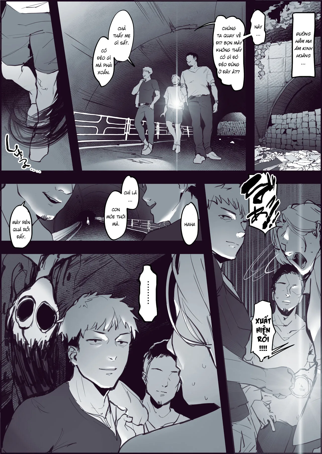 HentaiVN.net - Ảnh 3 - Tâm đầu ý hợp tại chốn tâm linh [心霊スポットで意気投合] - Oneshot