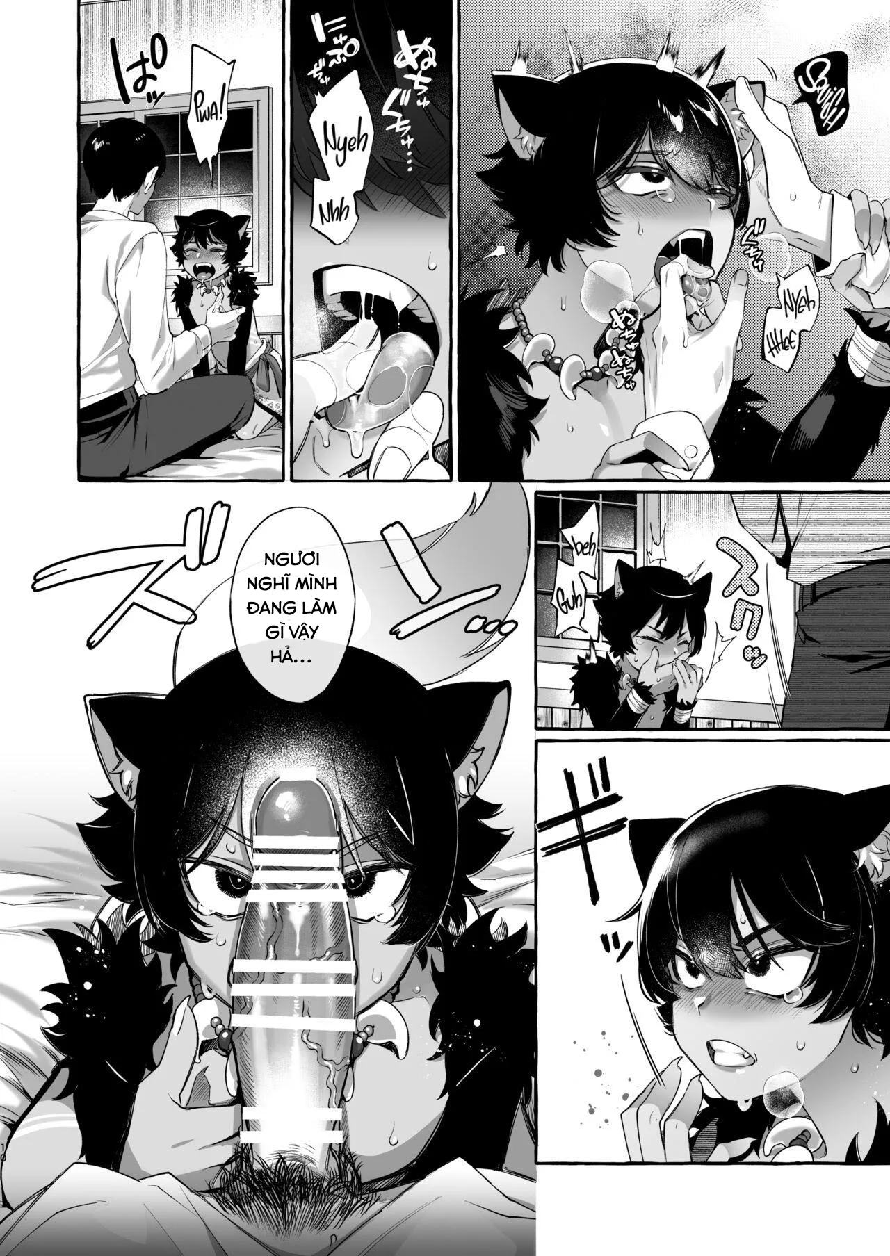 HentaiVN.net - Ảnh 14 - Tôi chuyển sinh đến thế giới khác với dàn harem toàn trap. [Isekai Teni Shite Mazoku Shota ni Tanetsuke Shitara Mechakucha Natsukareta.; I Went to Another World and Demon Shotas Grew Attached to Me After I Mated With Them.] - Chap 1