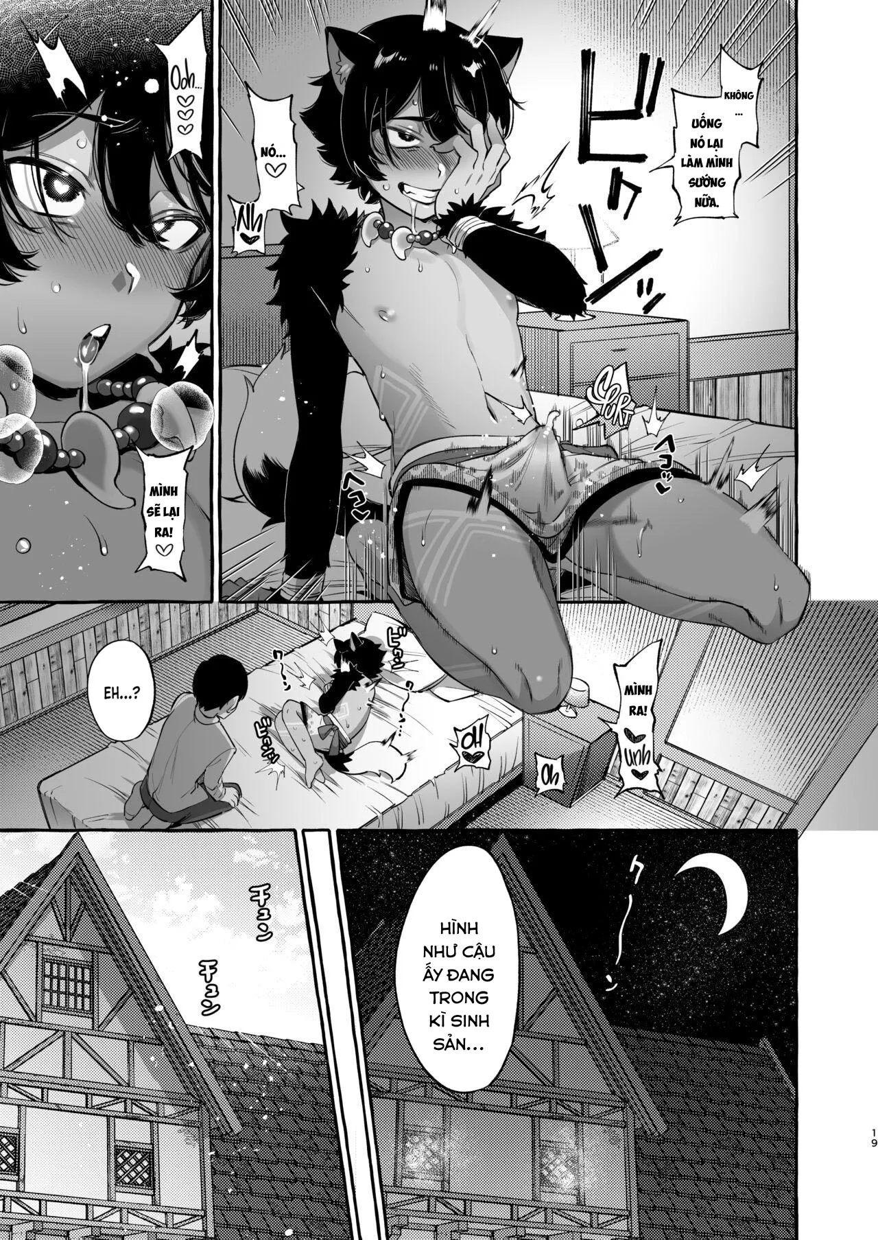 HentaiVN.net - Ảnh 23 - Tôi chuyển sinh đến thế giới khác với dàn harem toàn trap. [Isekai Teni Shite Mazoku Shota ni Tanetsuke Shitara Mechakucha Natsukareta.; I Went to Another World and Demon Shotas Grew Attached to Me After I Mated With Them.] - Chap 1