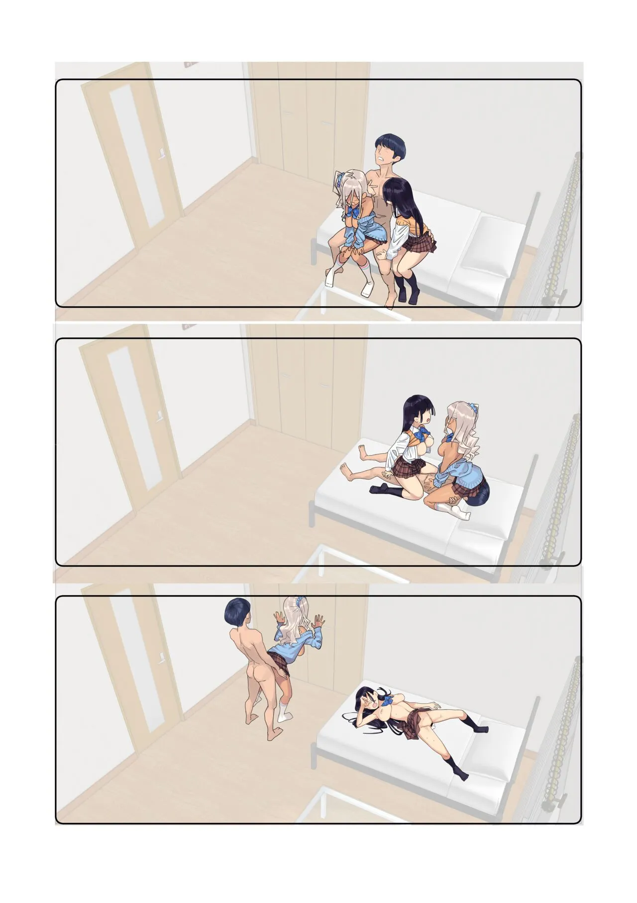 HentaiVN.net - Ảnh 19 - Yearbook of Whores [SotsuAl DeliHeal; Sotsugyou Album kara Classmate o Shimei Dekiru Fushigi na DeliHeal;] - Extra 1: (Chỉ Ảnh Không Thoại) Reimi Và Natsuki (3p với Cô Bạn Crush Quốc Dân và Cô Nàng Gyaru Da Ngăm)