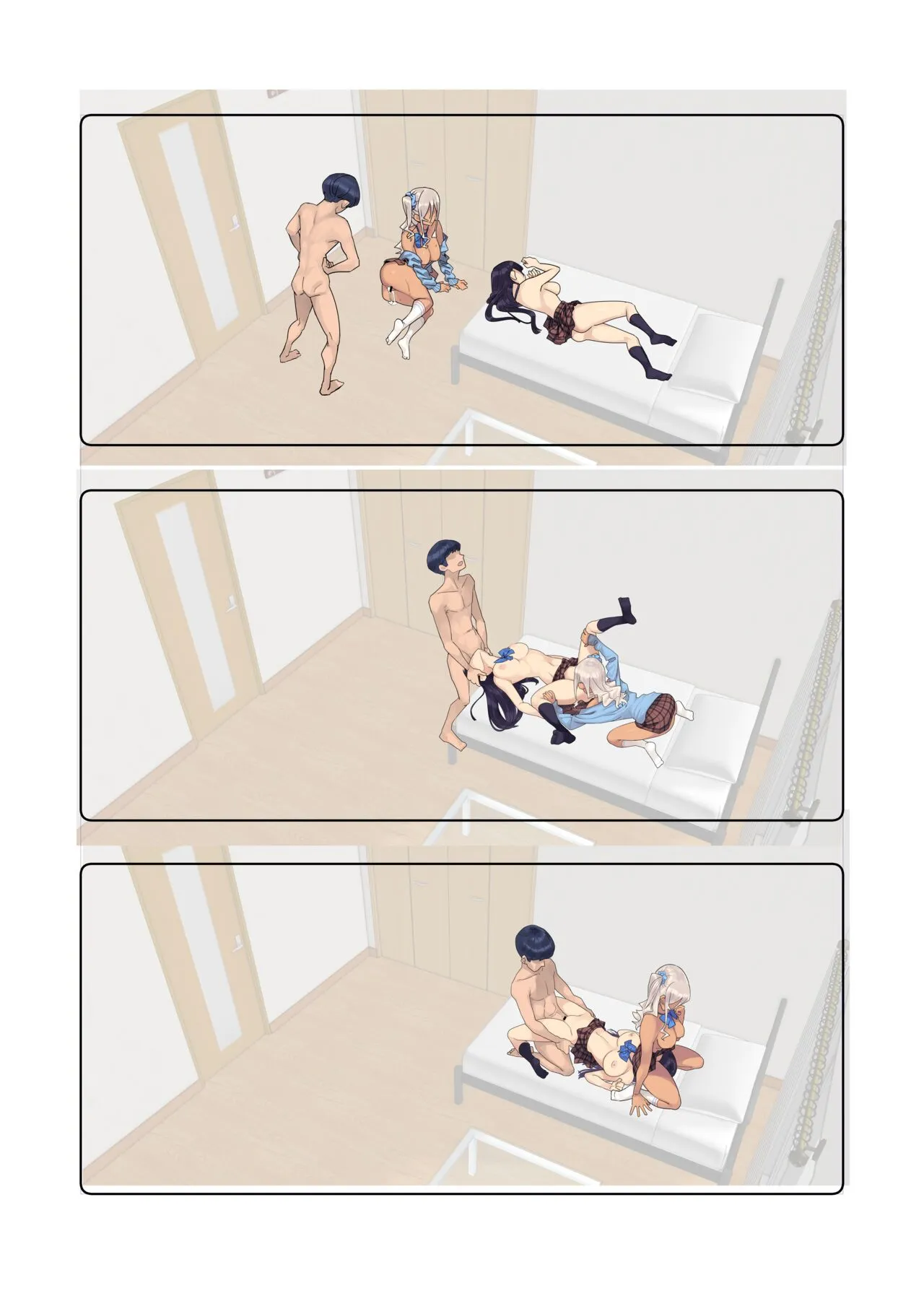 HentaiVN.net - Ảnh 20 - Yearbook of Whores [SotsuAl DeliHeal; Sotsugyou Album kara Classmate o Shimei Dekiru Fushigi na DeliHeal;] - Extra 1: (Chỉ Ảnh Không Thoại) Reimi Và Natsuki (3p với Cô Bạn Crush Quốc Dân và Cô Nàng Gyaru Da Ngăm)