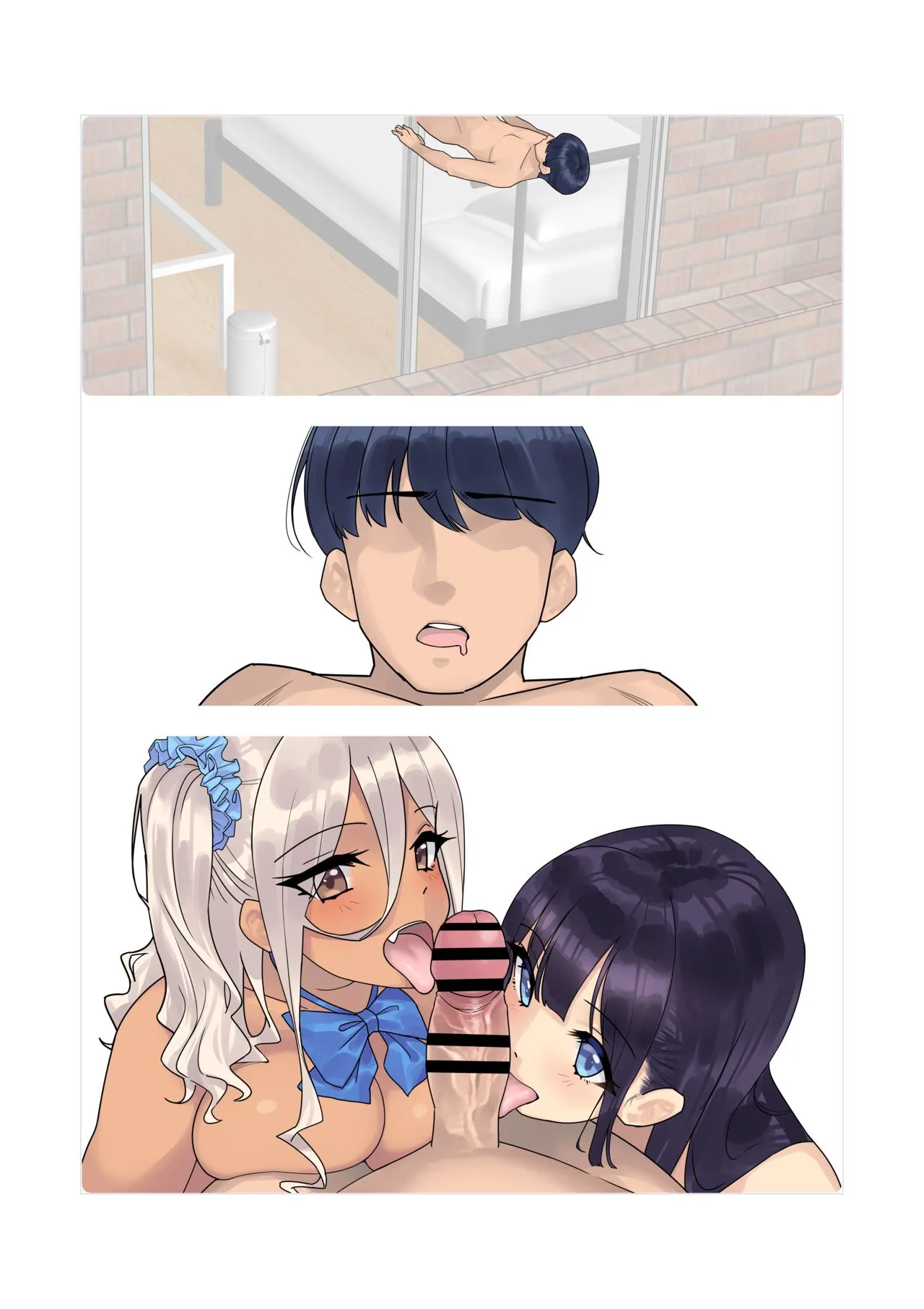 HentaiVN.net - Ảnh 22 - Yearbook of Whores [SotsuAl DeliHeal; Sotsugyou Album kara Classmate o Shimei Dekiru Fushigi na DeliHeal;] - Extra 1: (Chỉ Ảnh Không Thoại) Reimi Và Natsuki (3p với Cô Bạn Crush Quốc Dân và Cô Nàng Gyaru Da Ngăm)