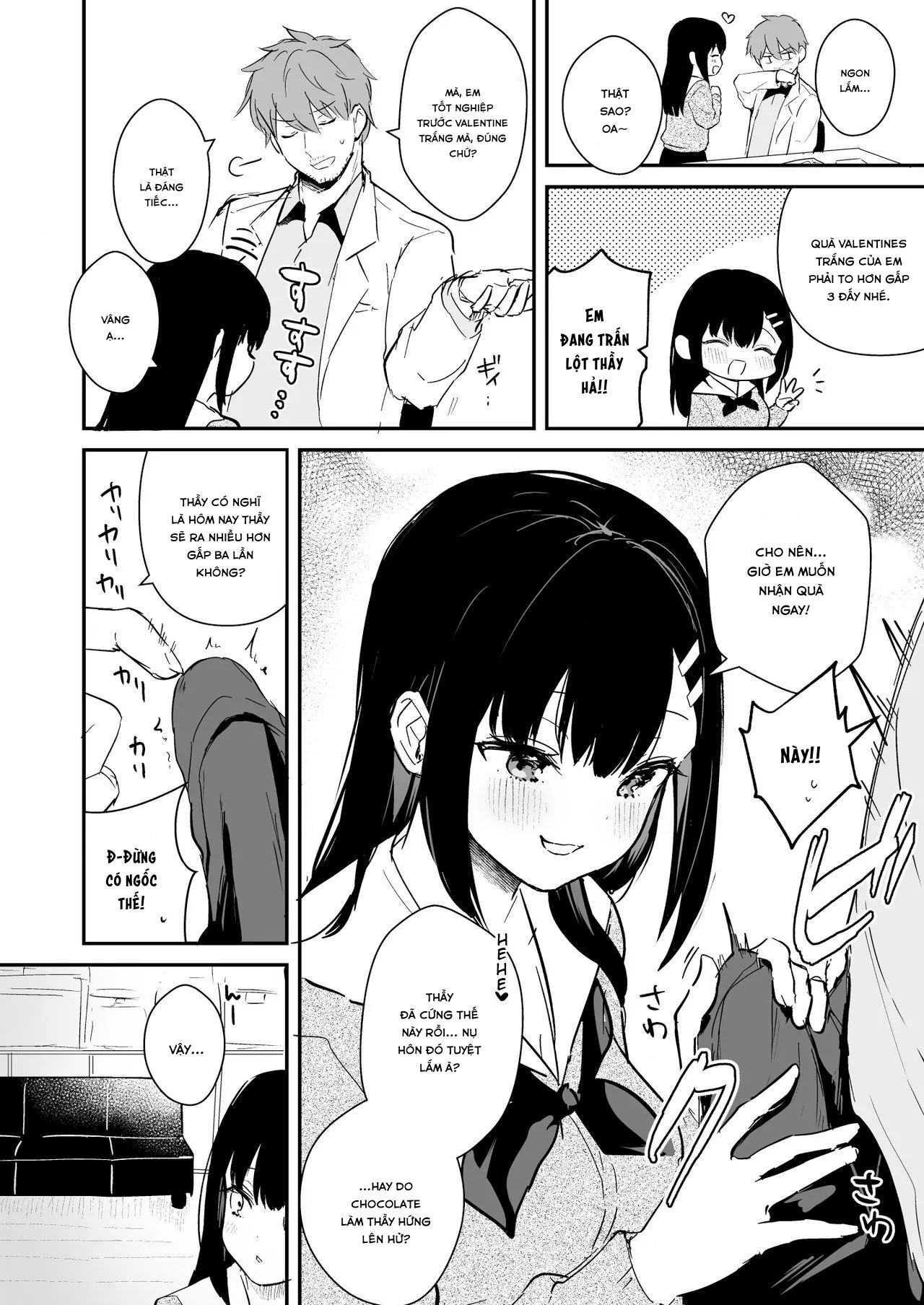 HentaiVN.net - Ảnh 5 - Series 'Thầy giáo x Nữ sinh' cực ngọt của Mashiro Shirako [Sangatsu no Ame] - Ngoại truyện 1: valentine