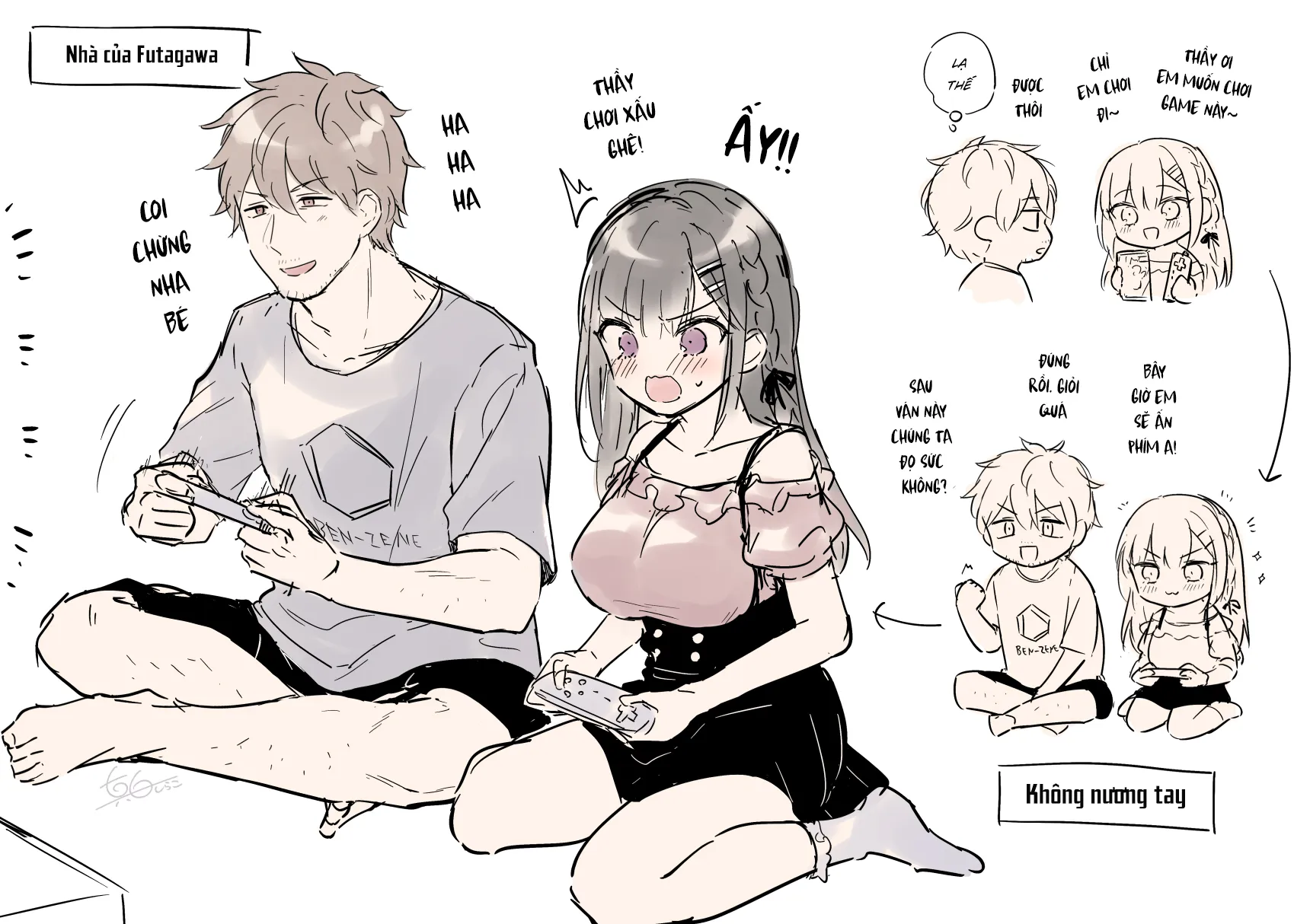 HentaiVN.net - Ảnh 9 - Series 'Thầy giáo x Nữ sinh' cực ngọt của Mashiro Shirako [Sangatsu no Ame] - Ngoại truyện 2: Tắm xong...