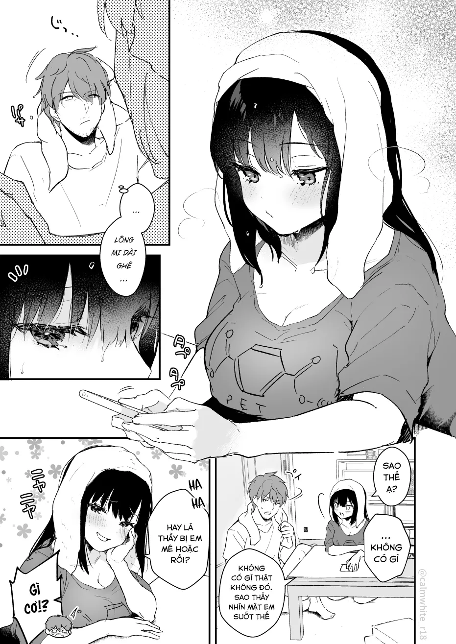 HentaiVN.net - Ảnh 10 - Series 'Thầy giáo x Nữ sinh' cực ngọt của Mashiro Shirako [Sangatsu no Ame] - Ngoại truyện 2: Tắm xong...