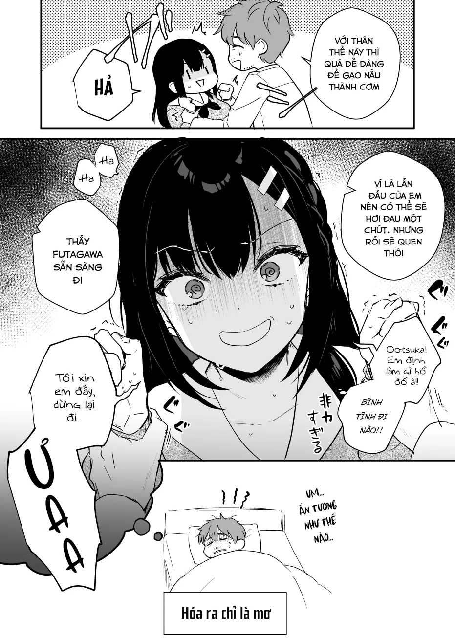 HentaiVN.net - Ảnh 5 - Series 'Thầy giáo x Nữ sinh' cực ngọt của Mashiro Shirako [Sangatsu no Ame] - Ngoại truyện 2: Tắm xong...